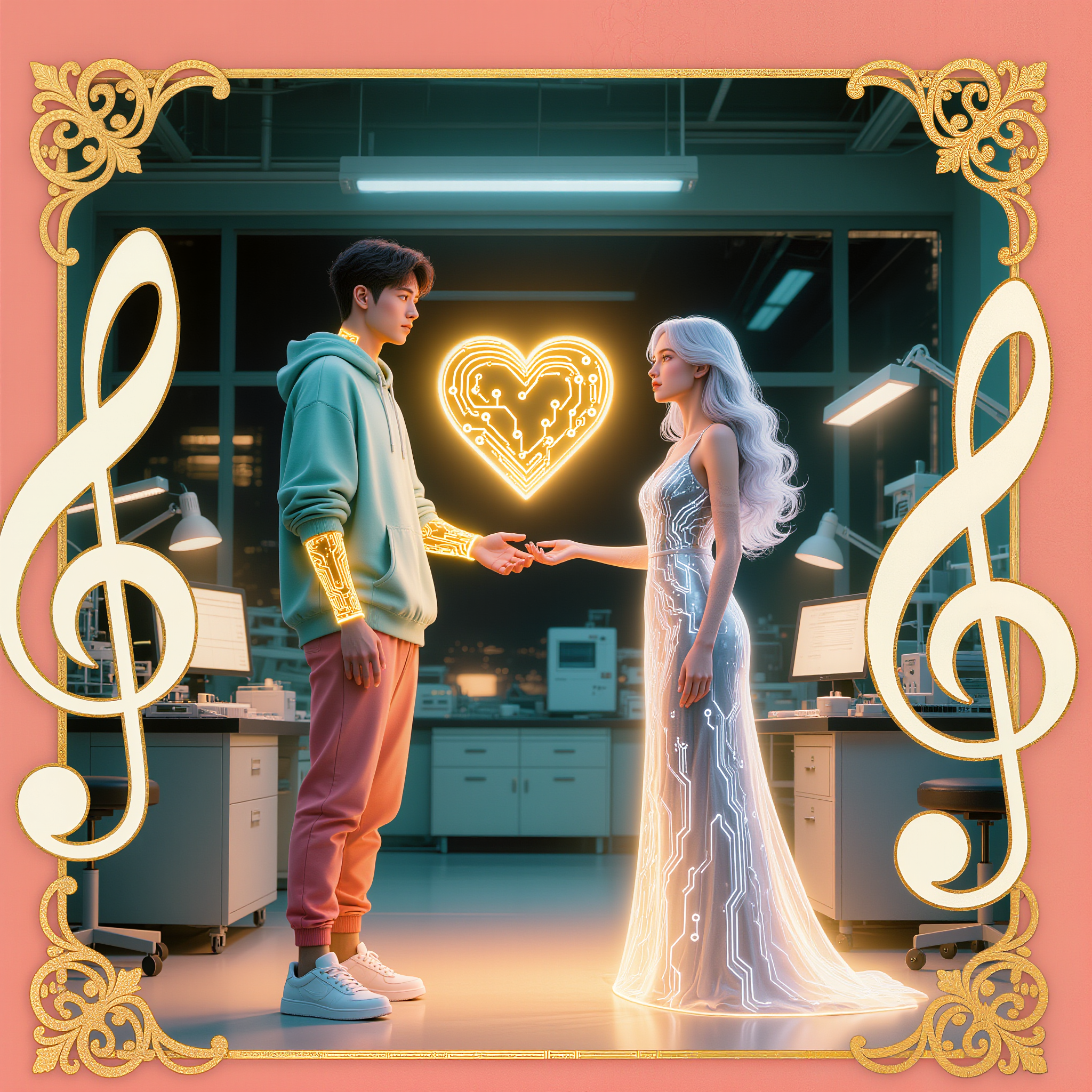 Kling AI work 308946231660713 - city album cover AI image