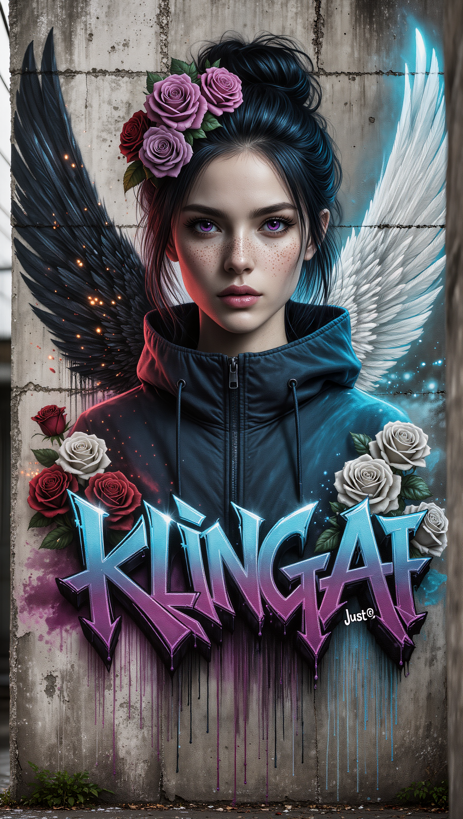 Kling AI work 299431290506295 - graffiti logo AI image