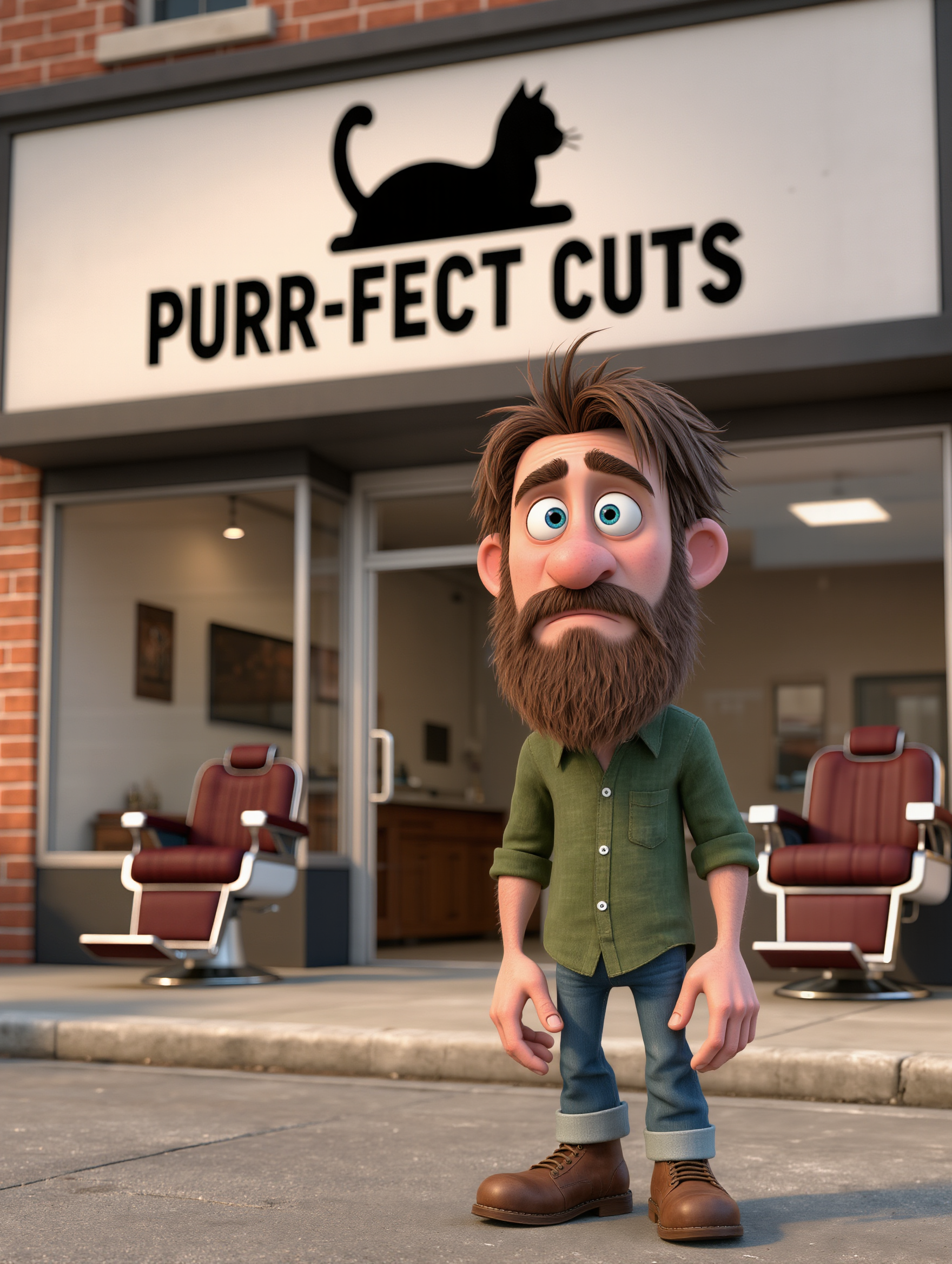 Kling AI work 321242379520816 - create barbershop AI image