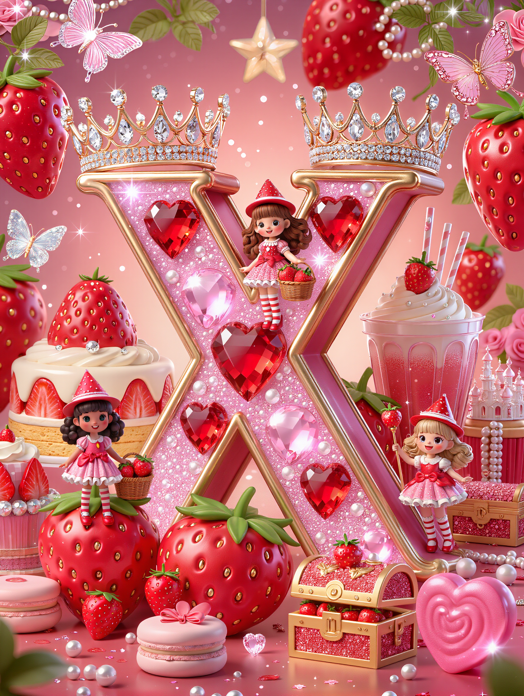 Kling AI work 312126740616439 - strawberry brunette hair AI image