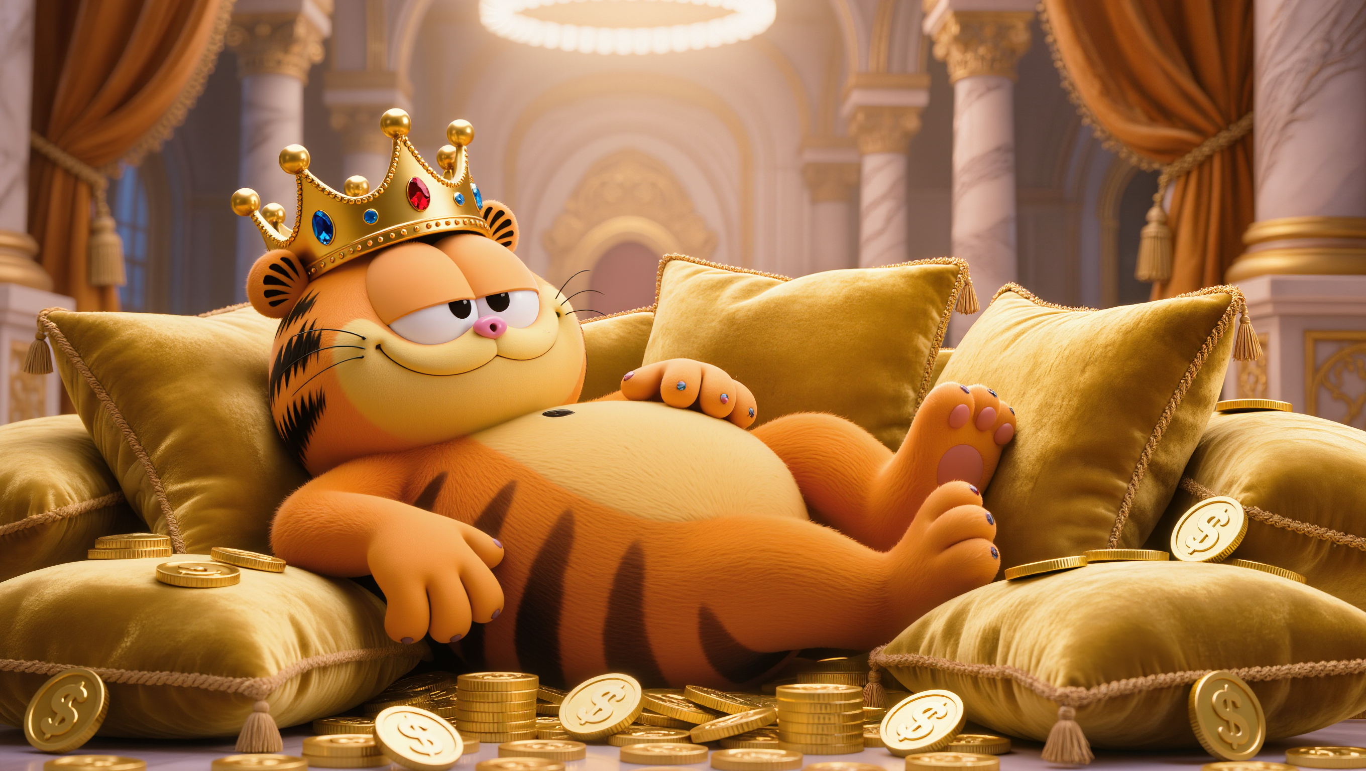 Garfield Gold - garfield comic generator AI image