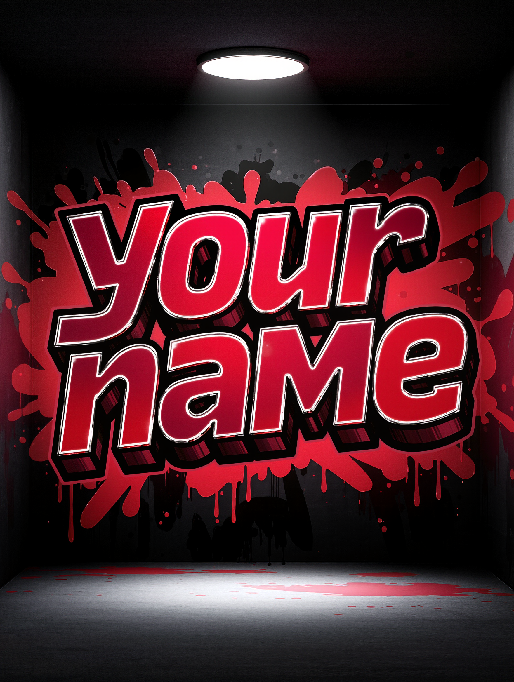 Kling AI work 317419240667292 - create graffiti text AI image