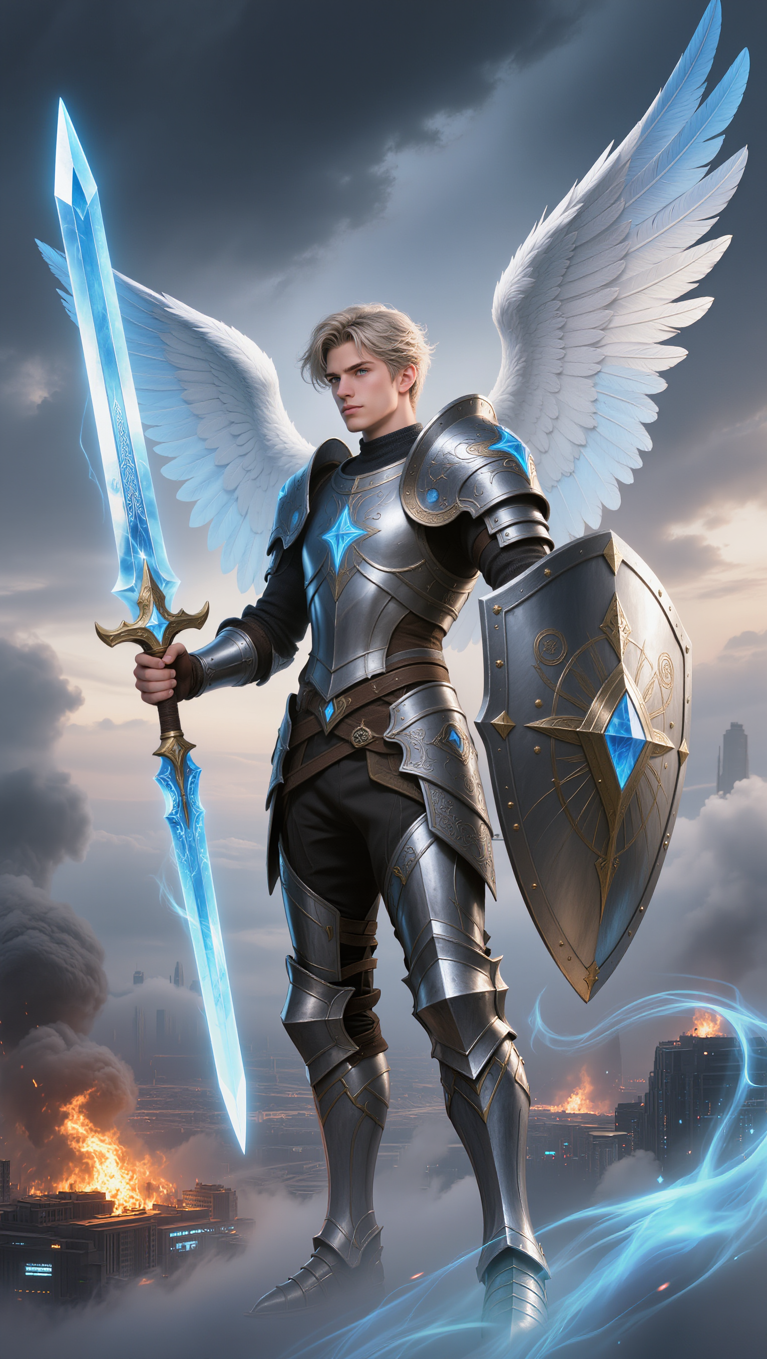 Kling AI work 310485552611878 - angel youtube thumbnail AI image