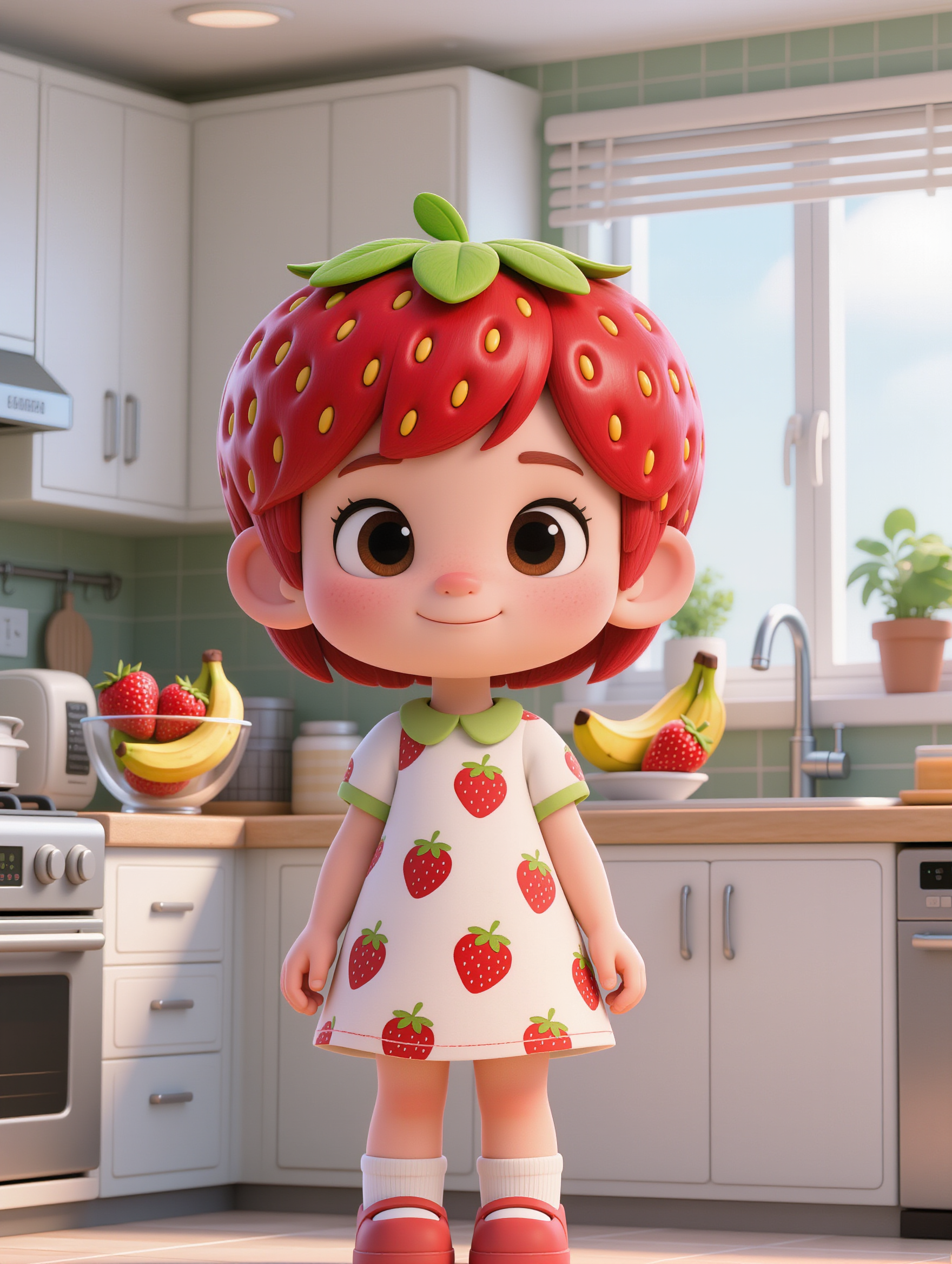 banana  - animated girl AI image