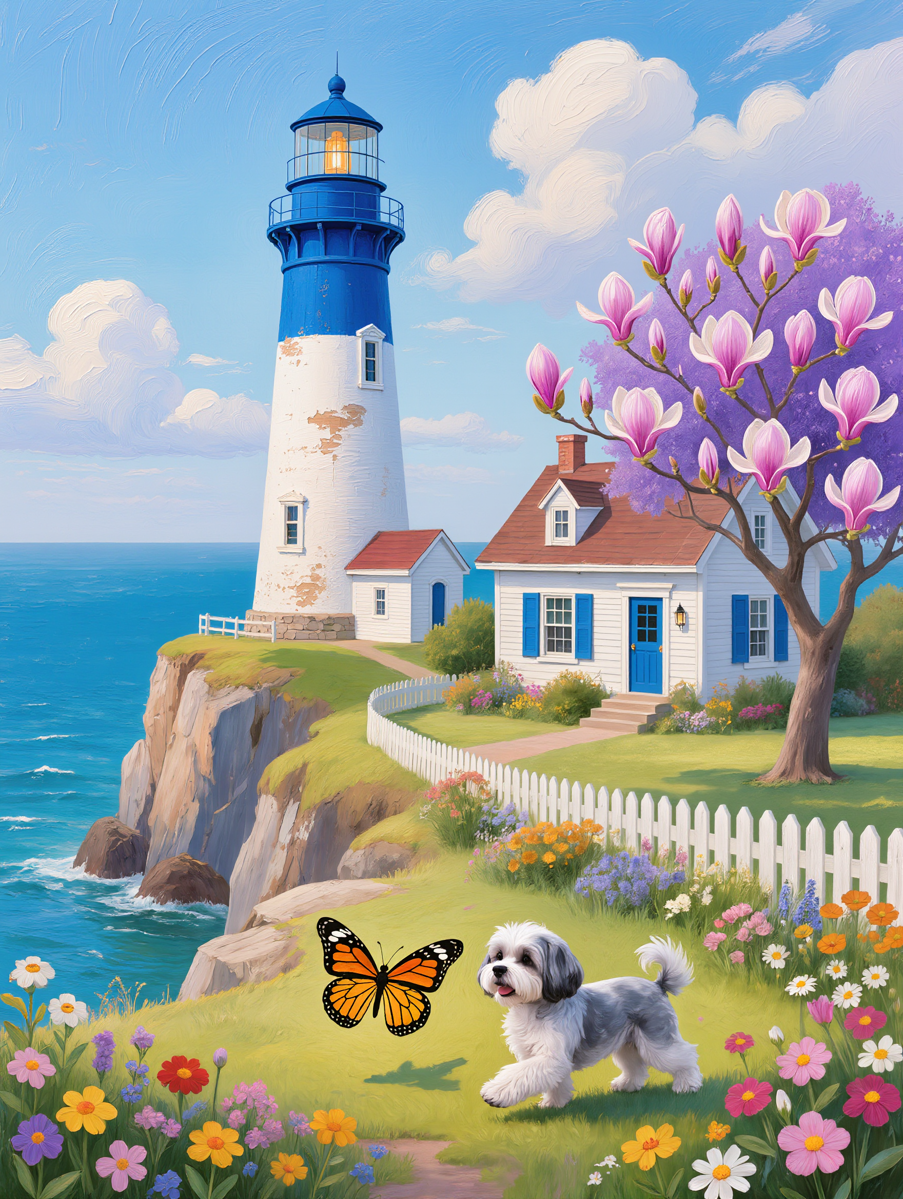 Kling AI work 314649675508719 - american traditional lighthouse tattoo AI image
