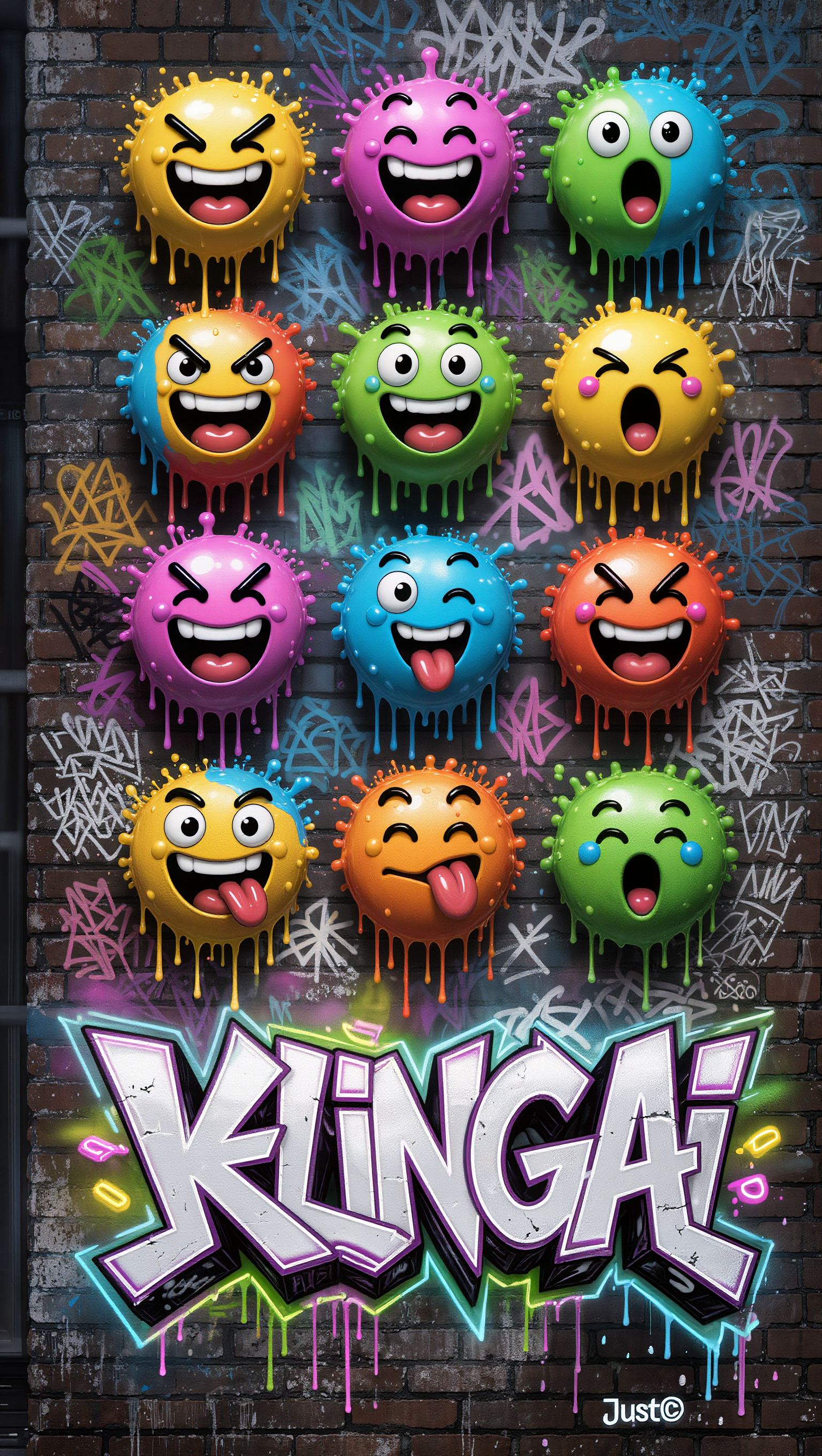 Kling AI work 299427663650260 - graffiti tag generator AI image
