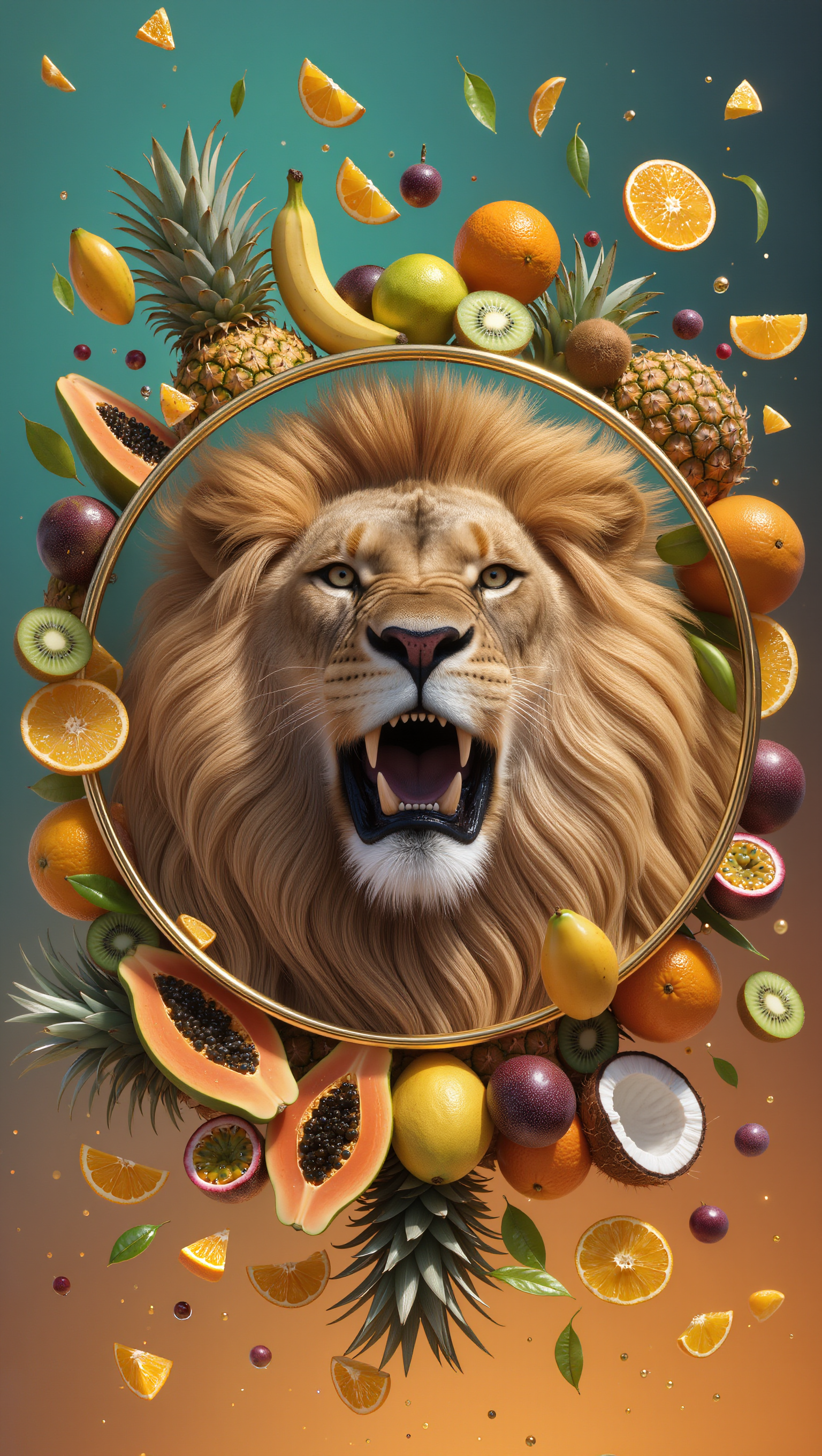 King of the fruits - fruits kling ai AI image
