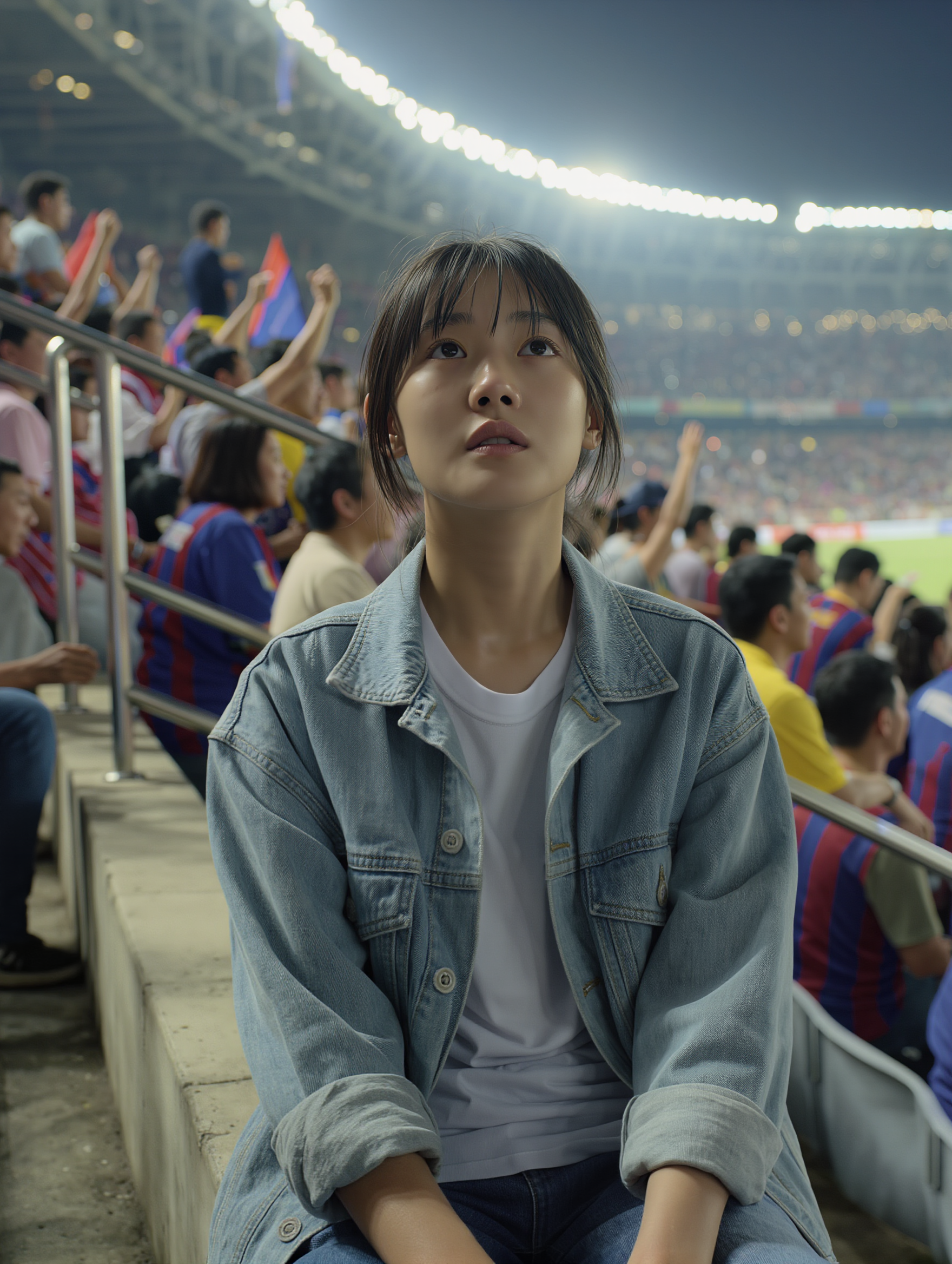 Kling AI work 310554857666545 - night stadium AI image