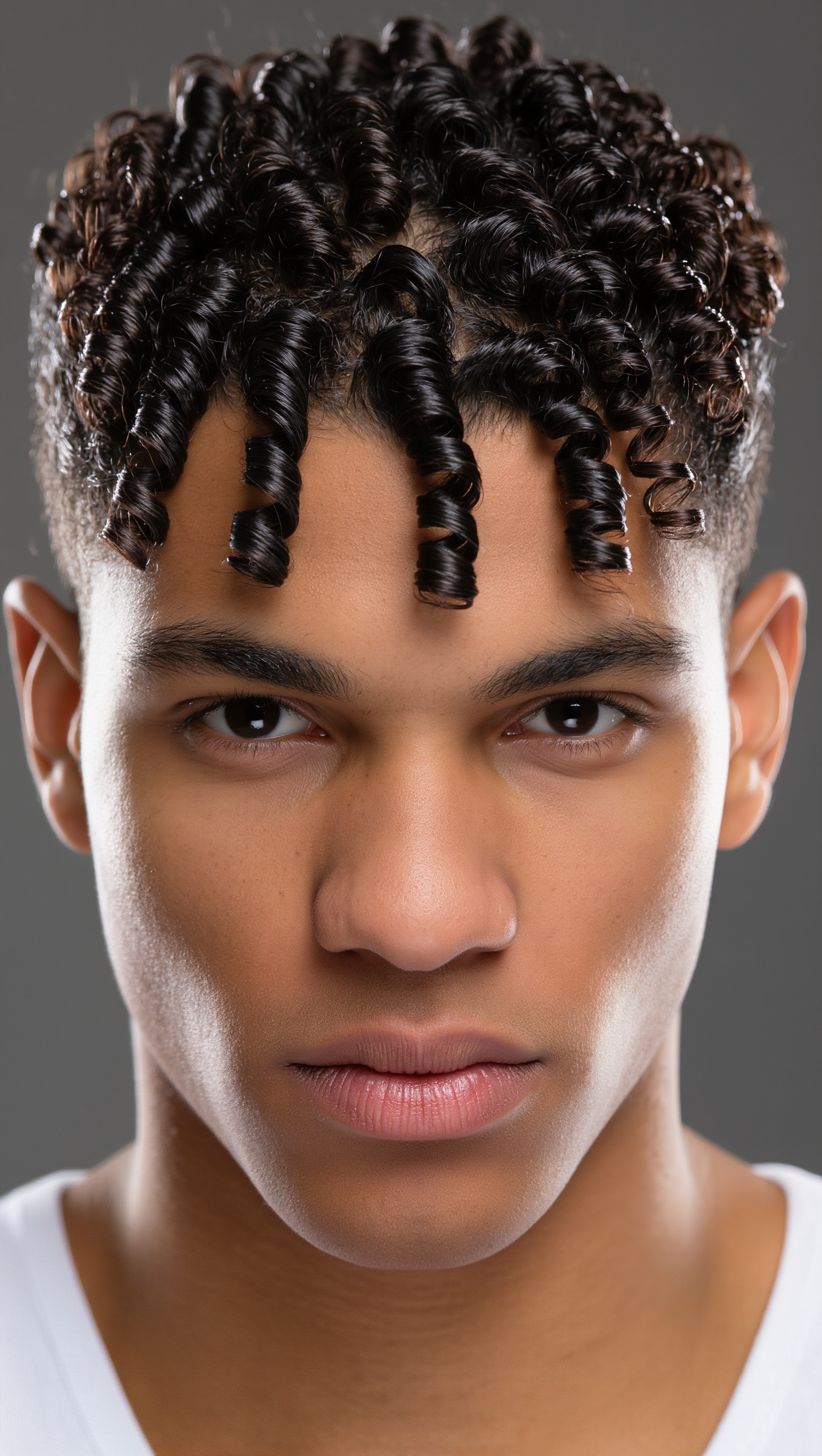 Kling AI work 318737972520006 - low taper curls AI image