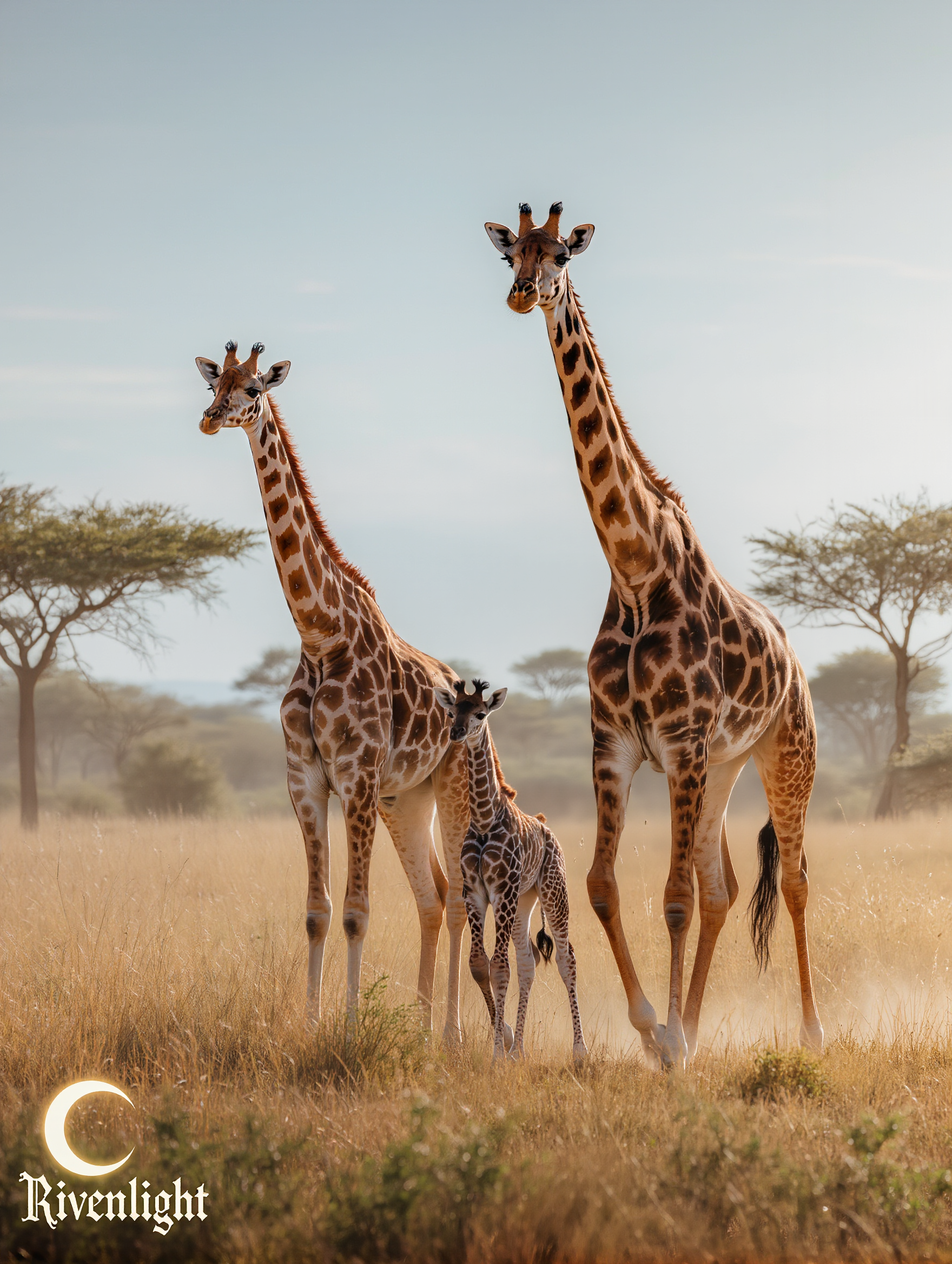 Kling AI work 311145253663615 - color picture of a giraffe AI image