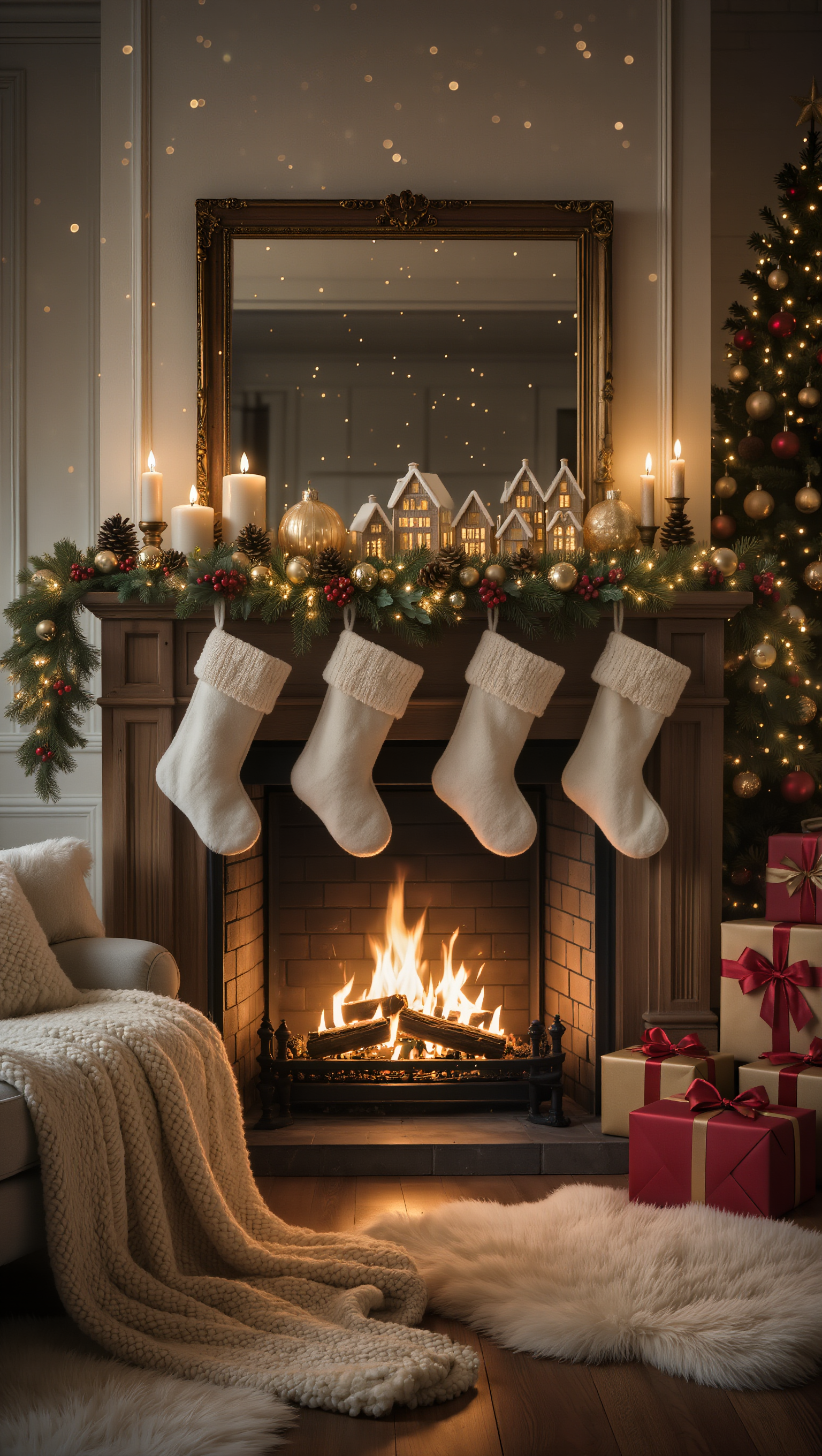Christmas wallpaper - cinematic phone wallpaper AI image