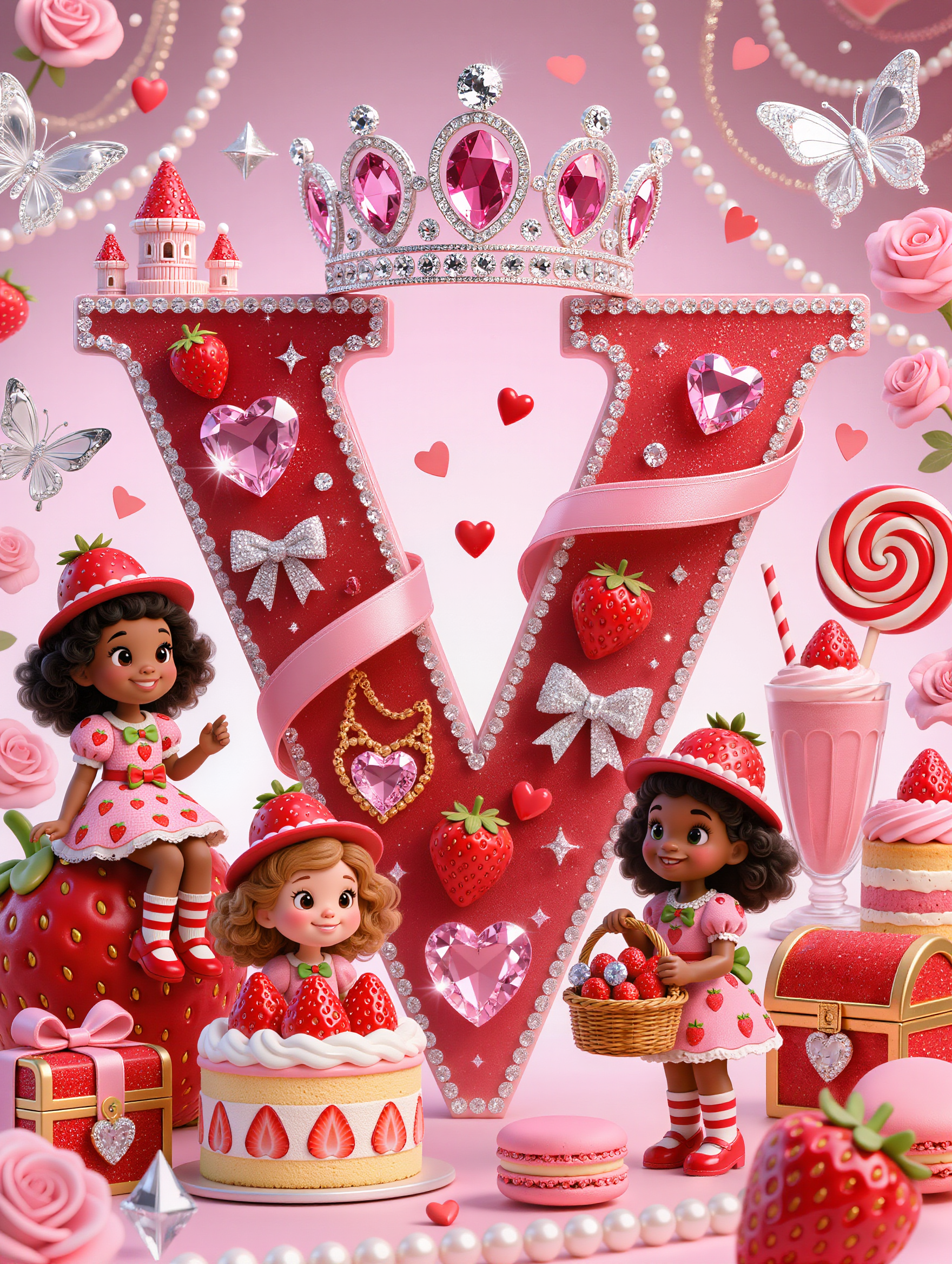 Kling AI work 312126535611895 - strawberry brunette hair AI image