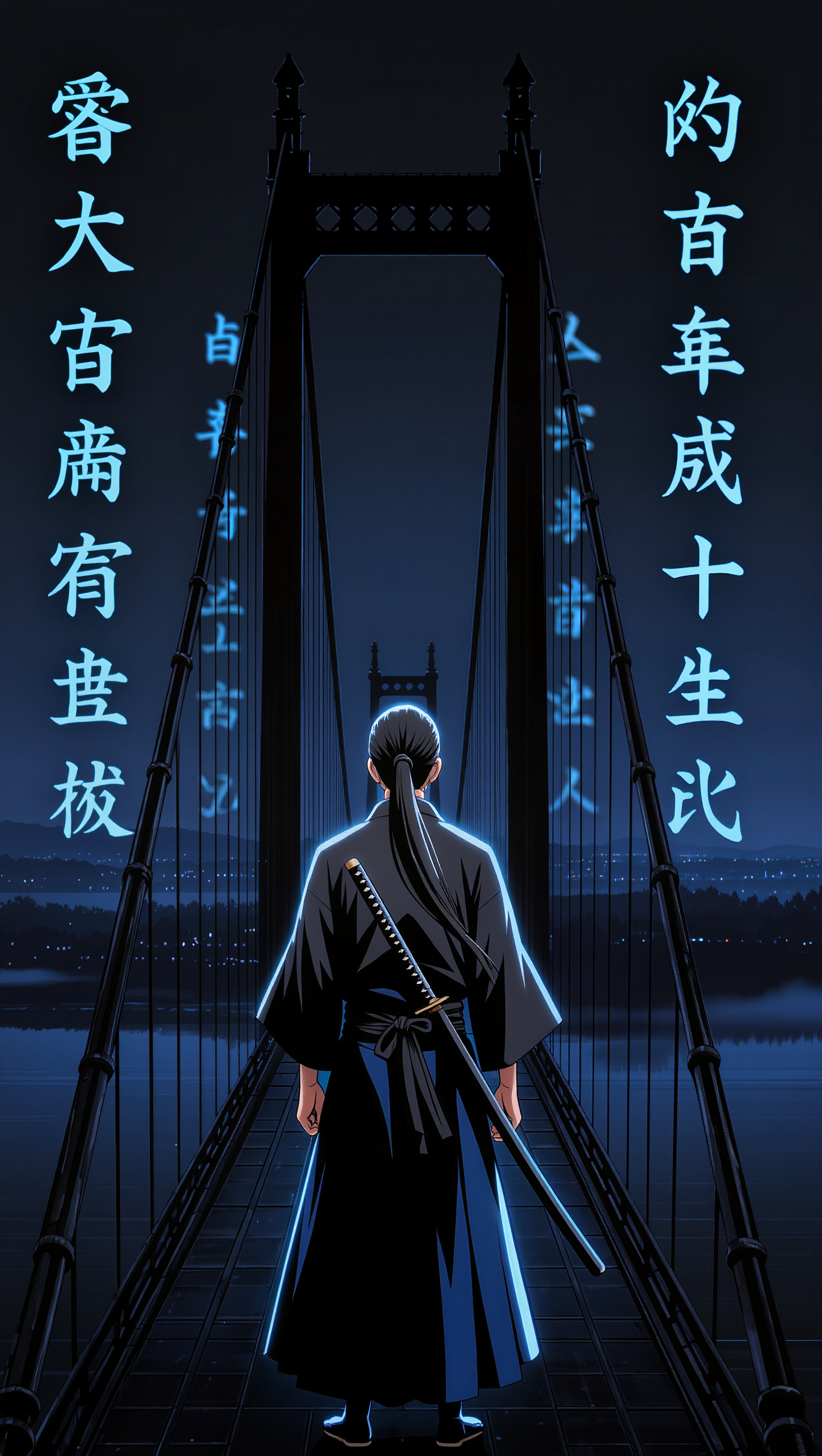 Kling AI work 296946764503805 - samurai animation AI image
