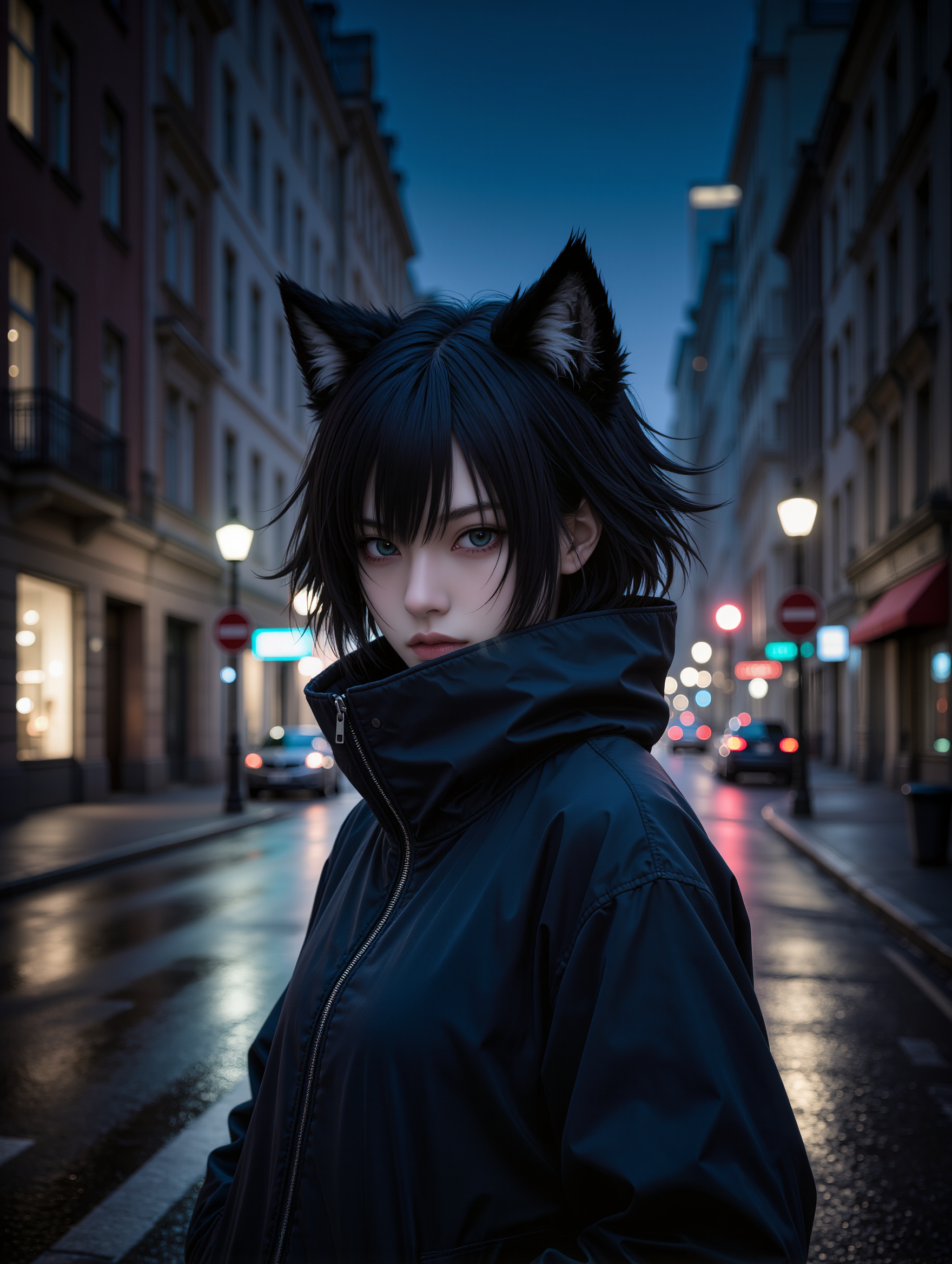 Kling AI work 313176357523819 - pixie long bangs AI image