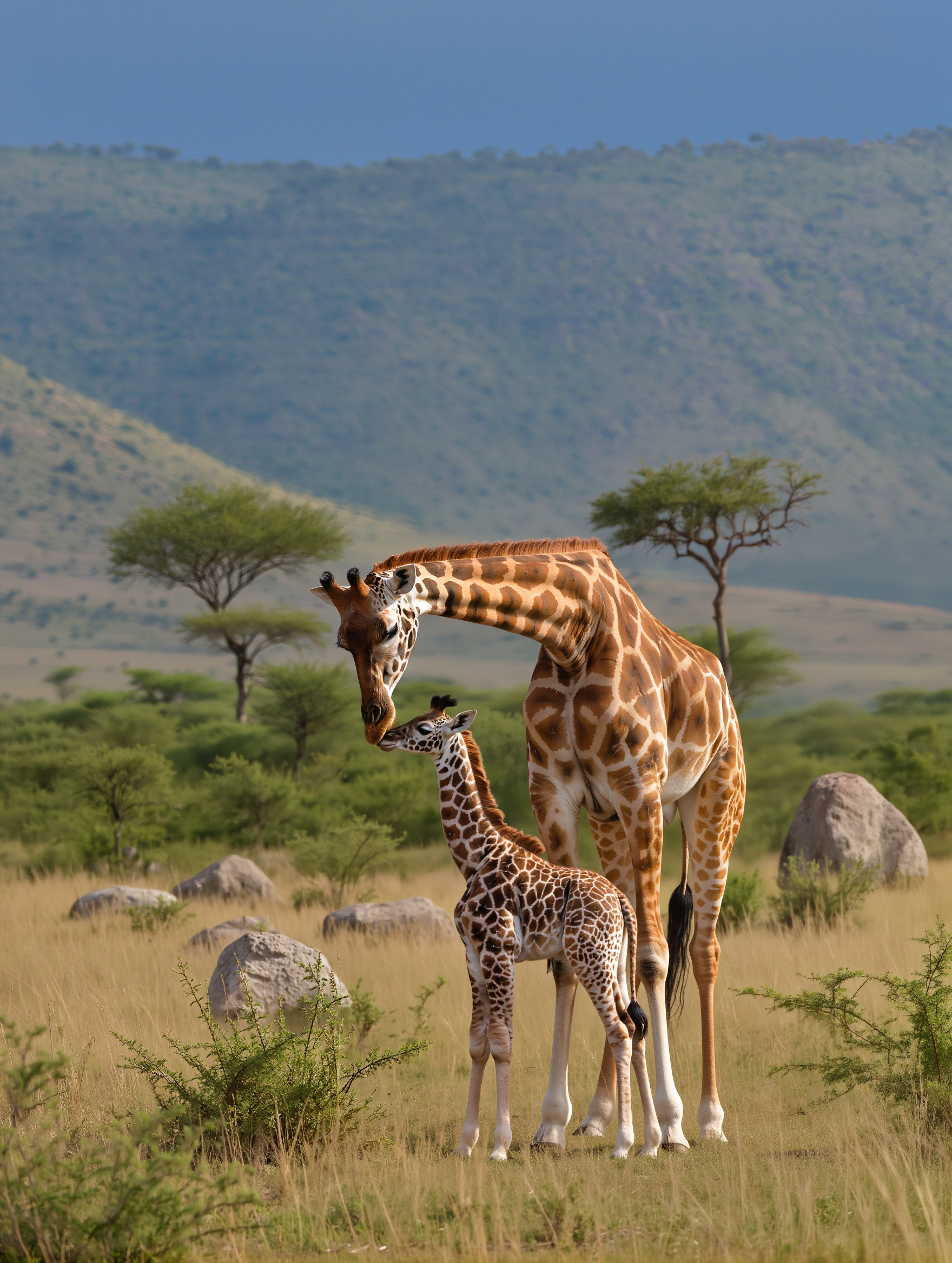 Kling AI work 310226297661102 - color picture of a giraffe AI image