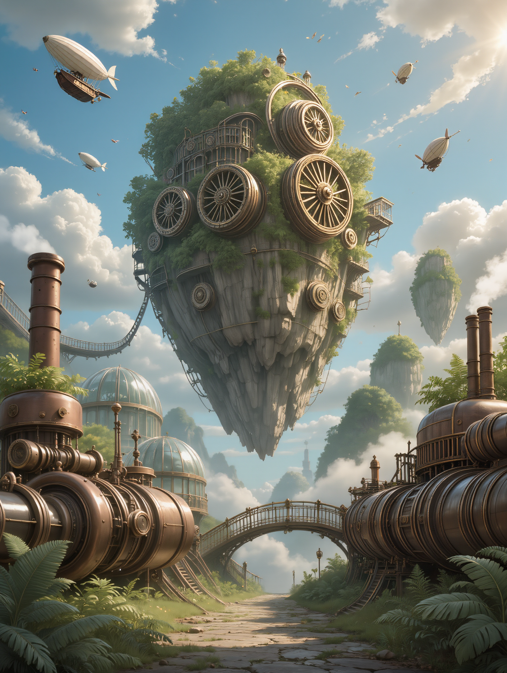 Kling AI work 311187476500858 - studio ghibli clouds AI image