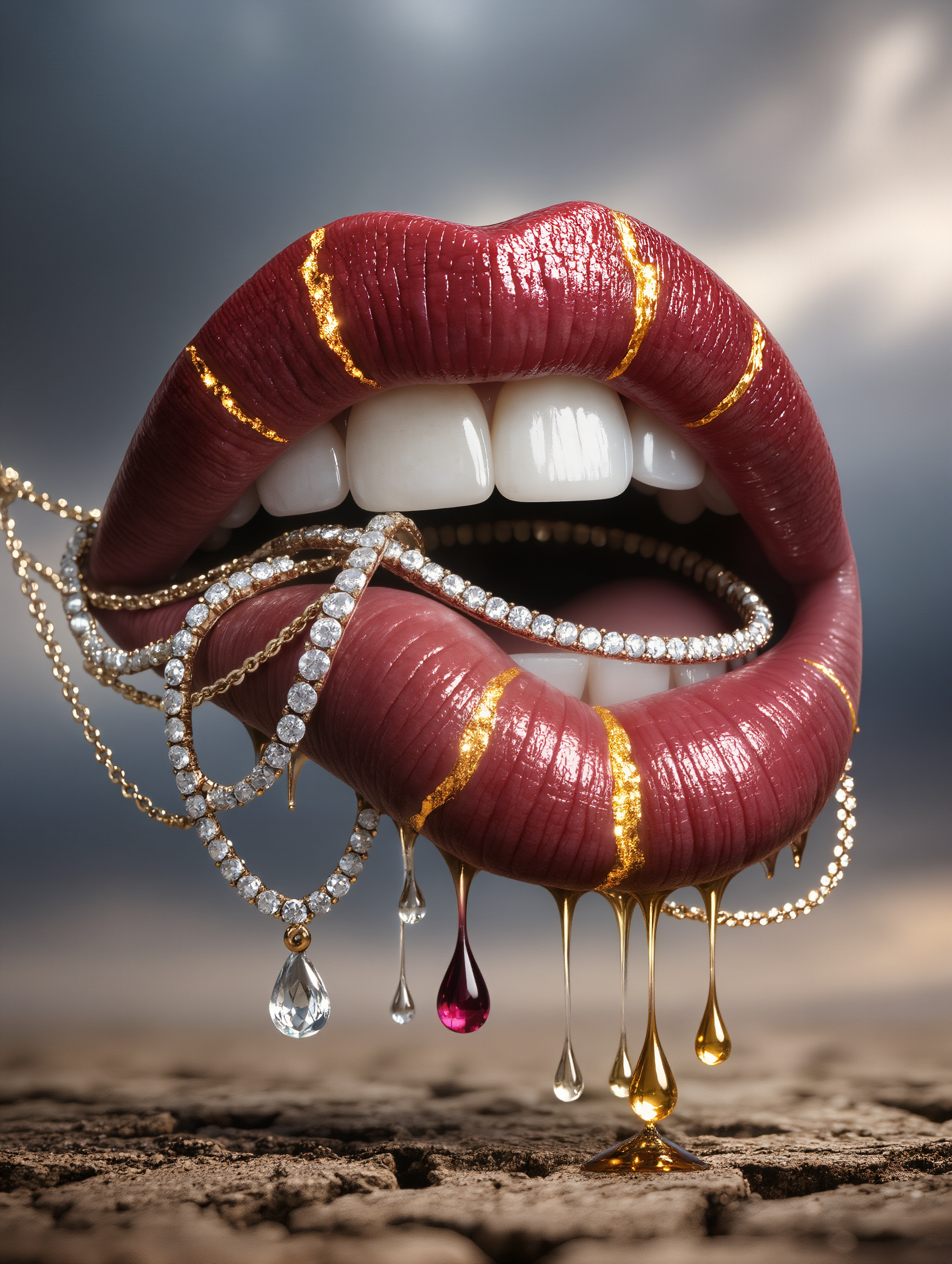 Kling AI work 308136156532091 - parted lips AI image
