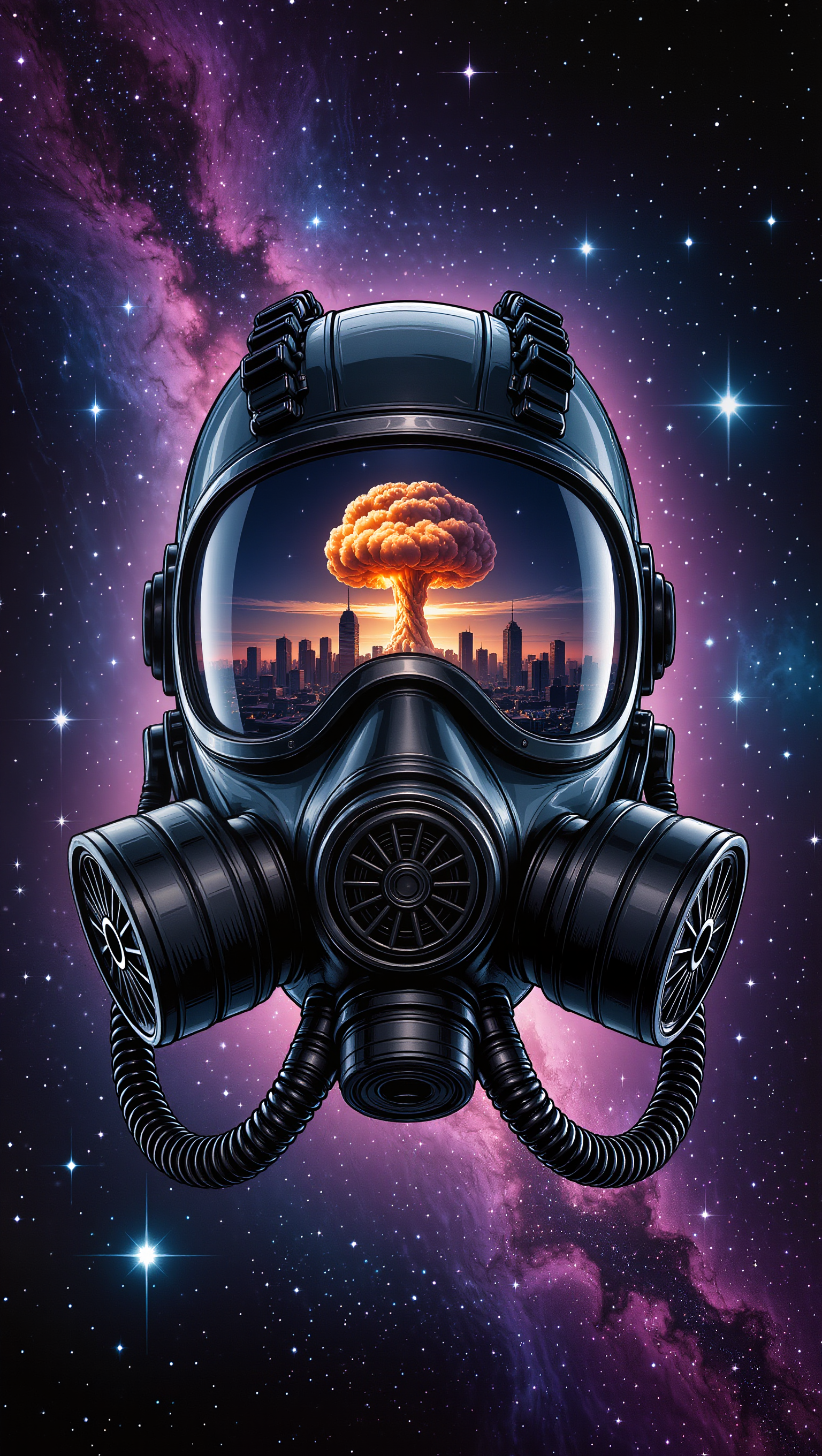 Mask nuclear vision - vision board ideas for adults AI image