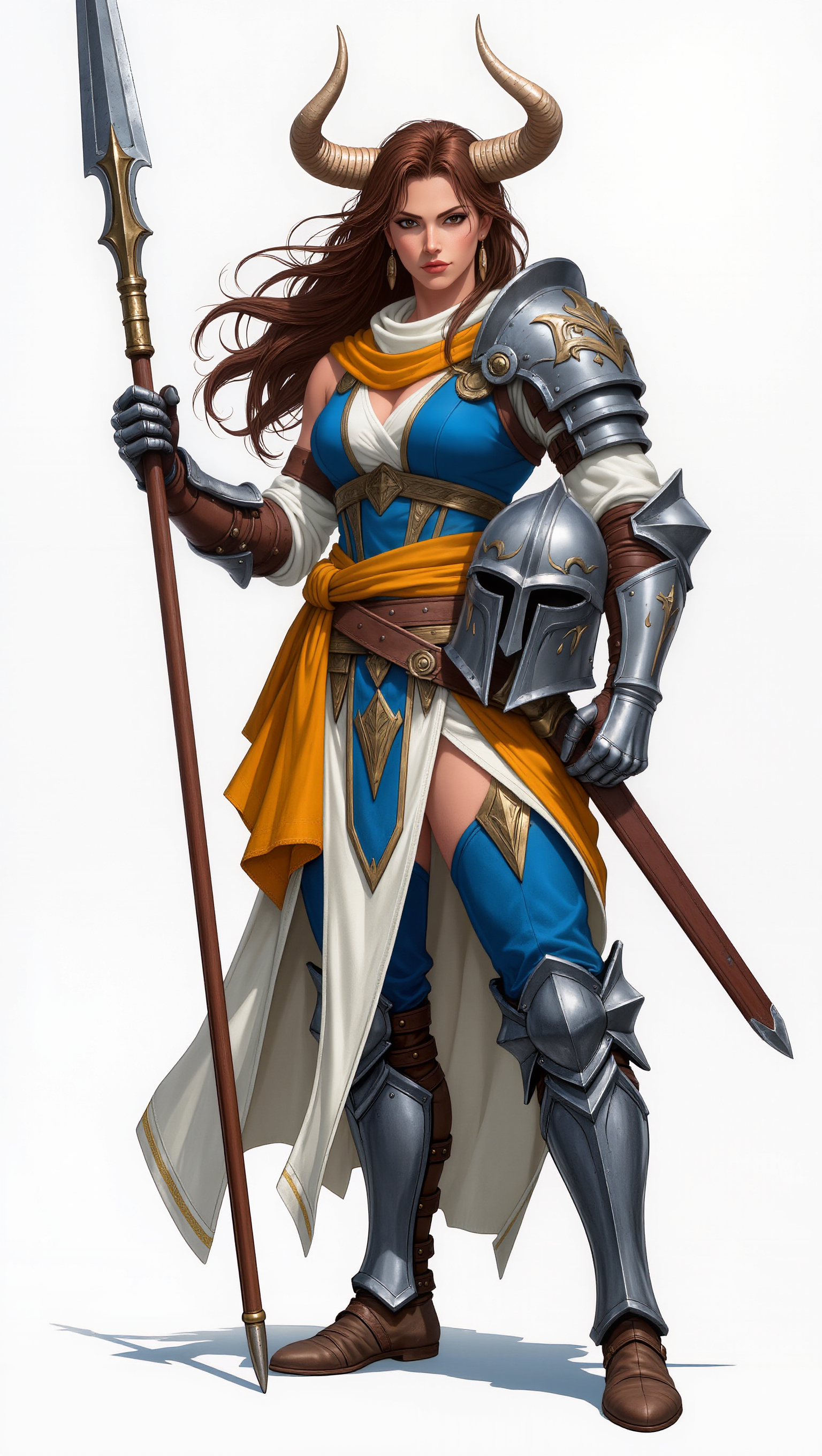 female fantasy warrior - magician outfit female AI image