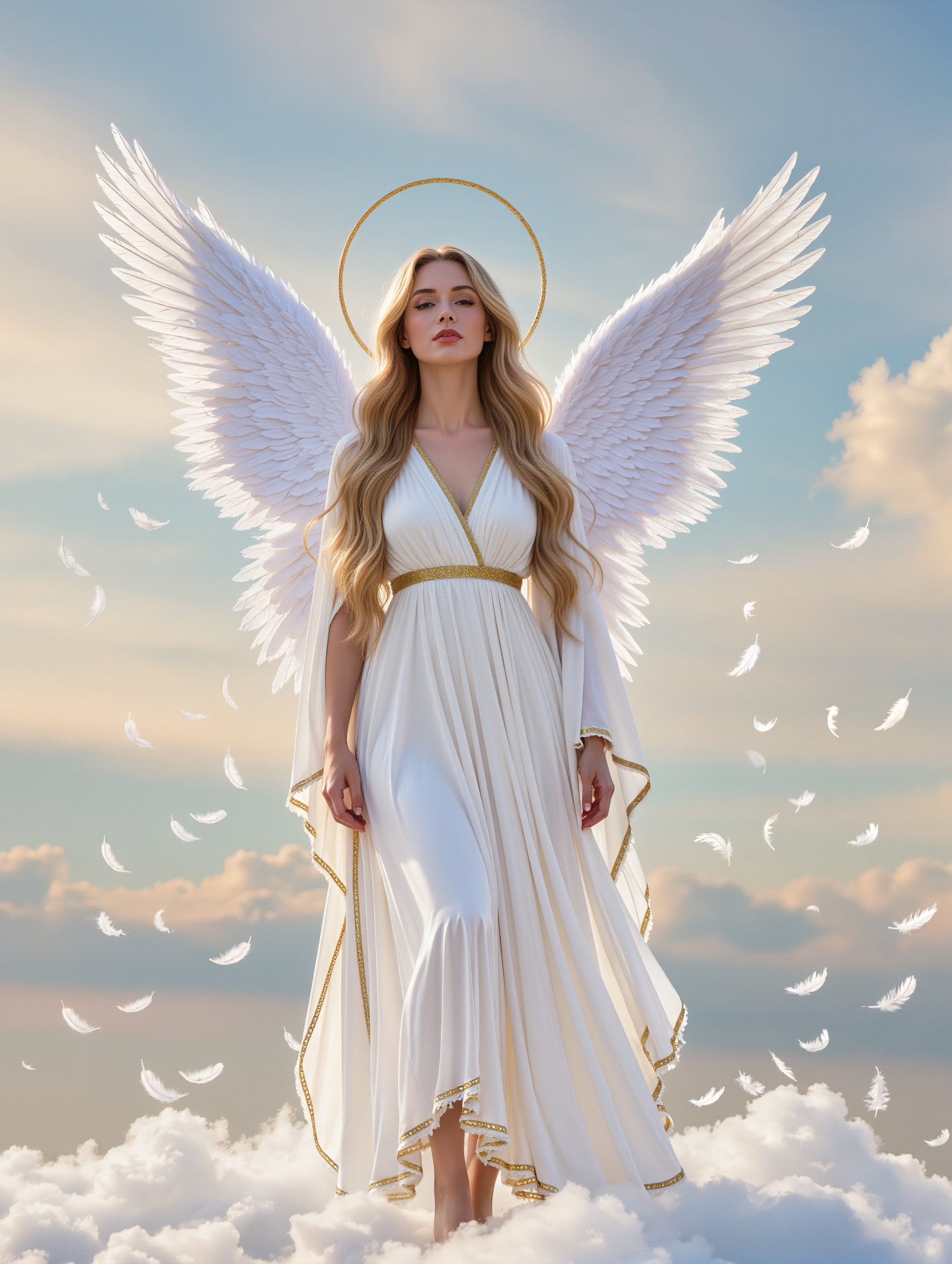 beautiful angel  - angel try on AI image