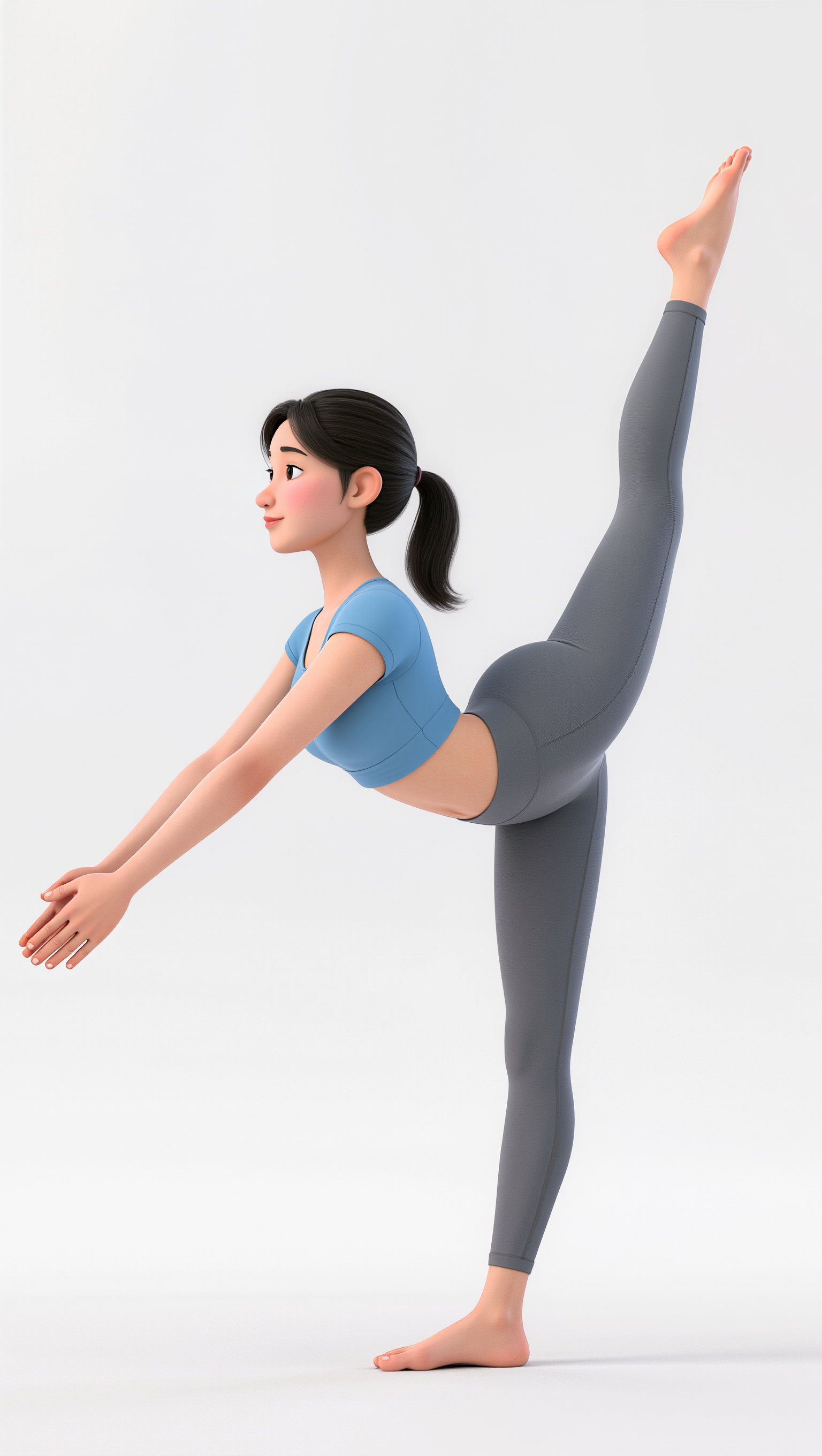 Cartoon Yoga pose - yoga ai AI image
