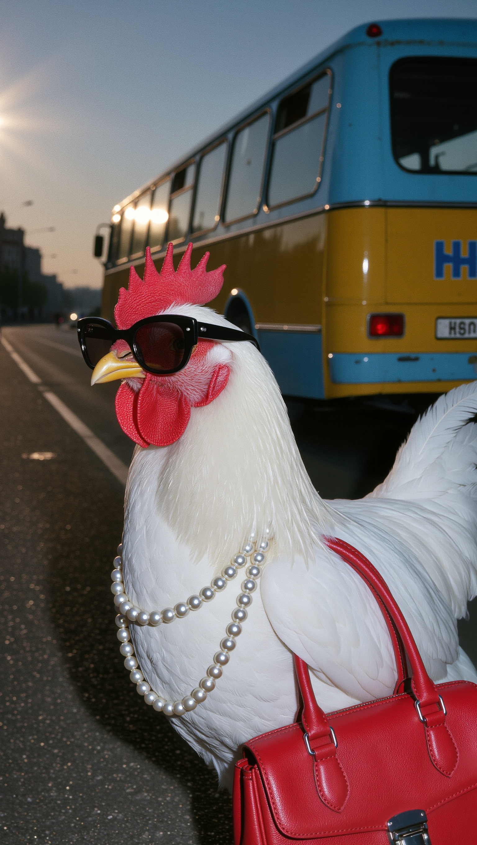 Stylish Chicken - evolution of hen AI image