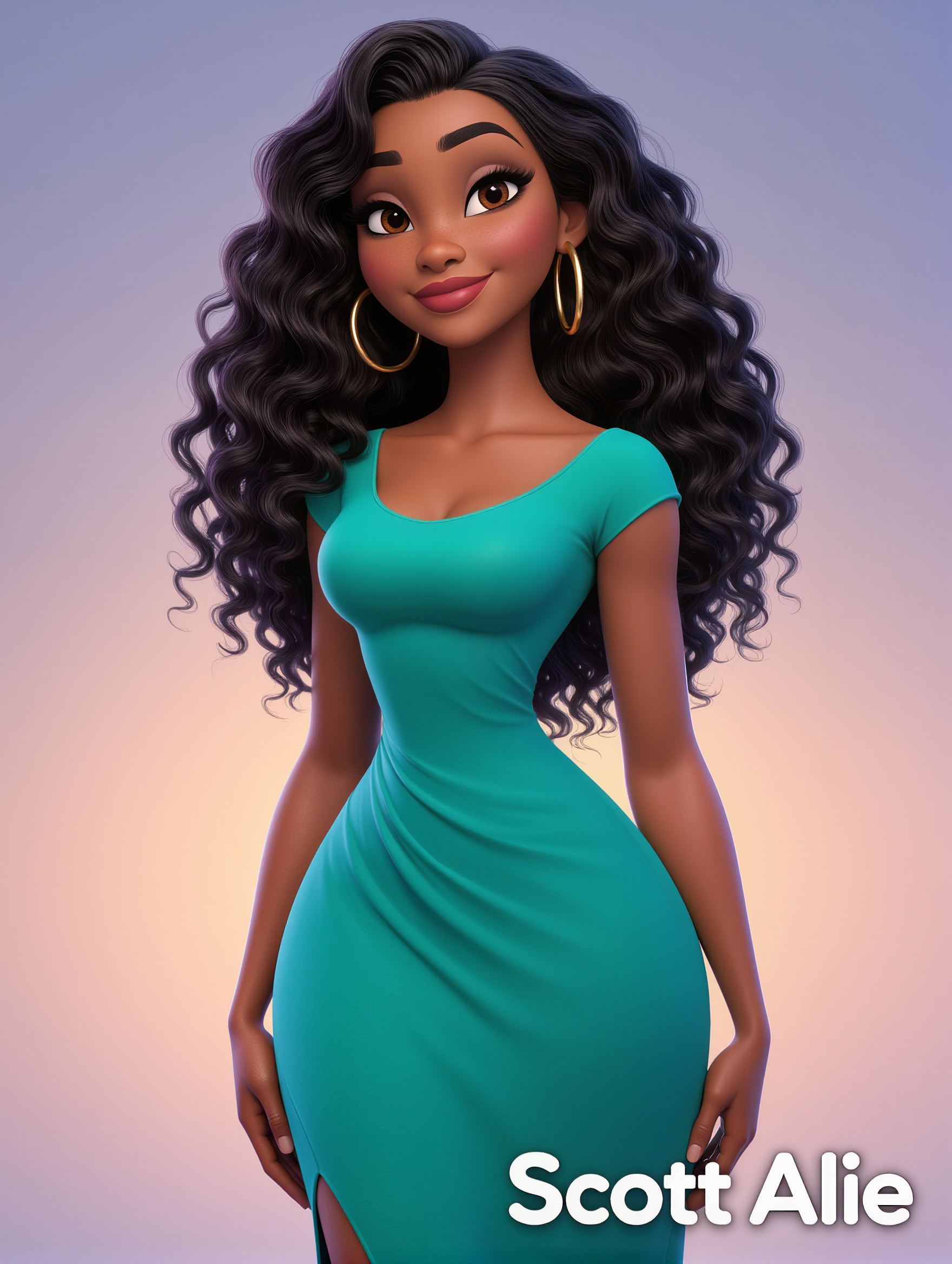 Kling AI work 314916964508562 - low taper curls AI image