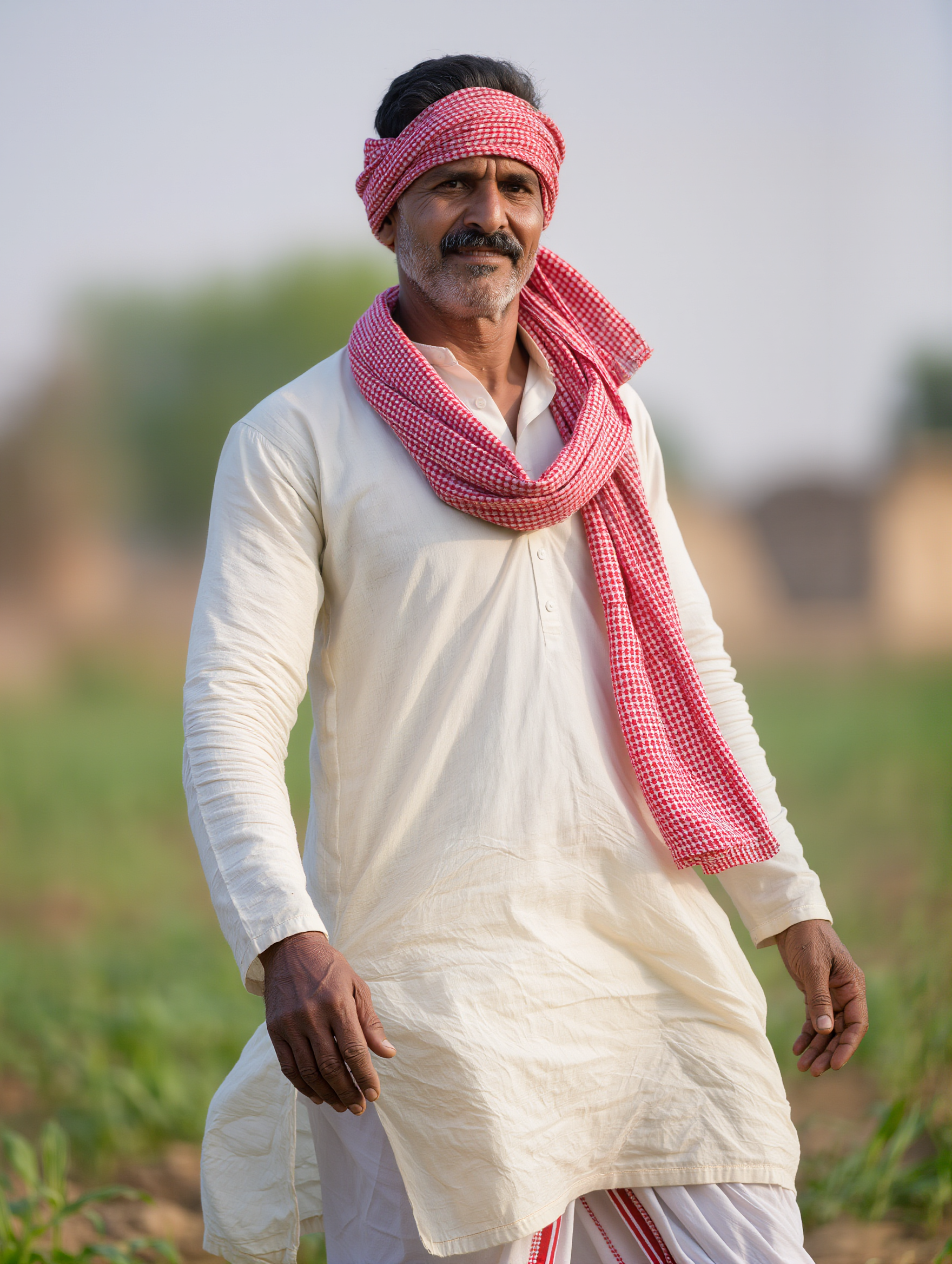 indian farmer - indian hair style men AI image