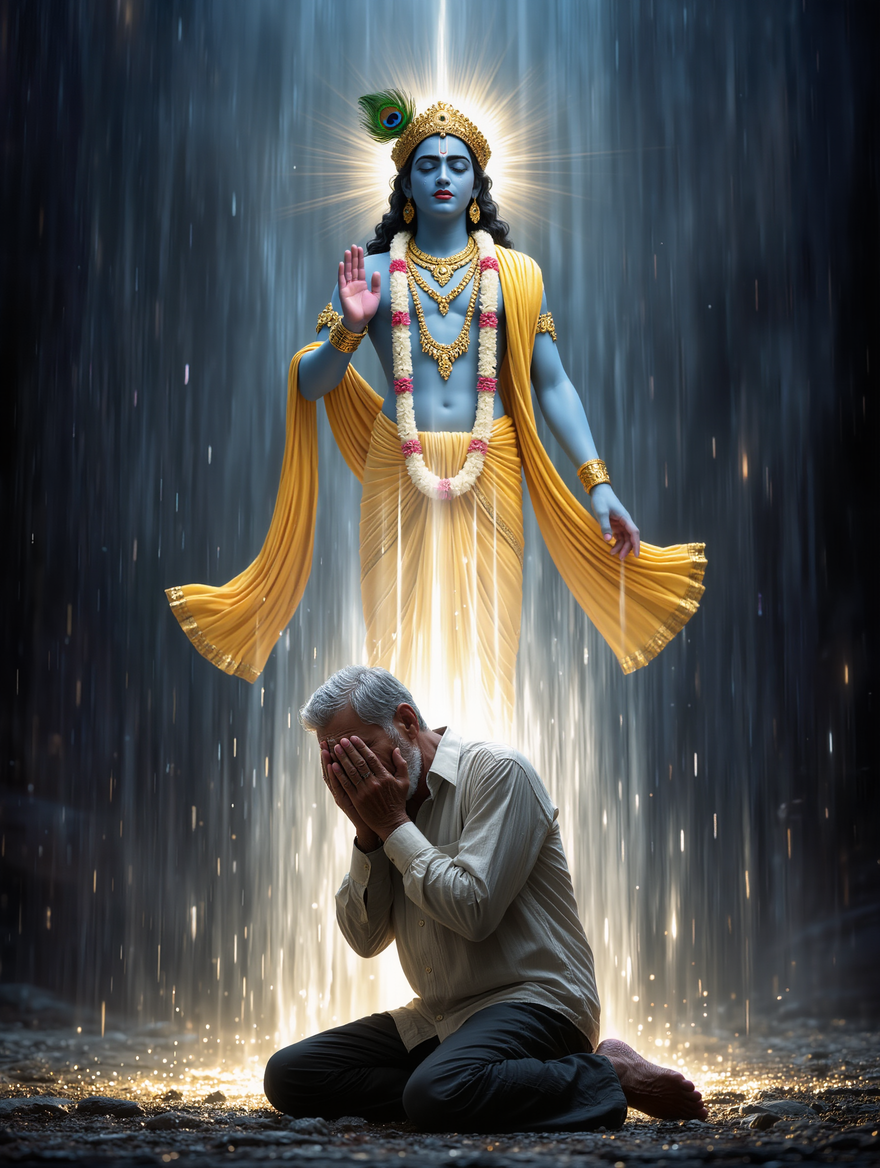 Kling AI work 306256397611856 - krishna lipsync AI image