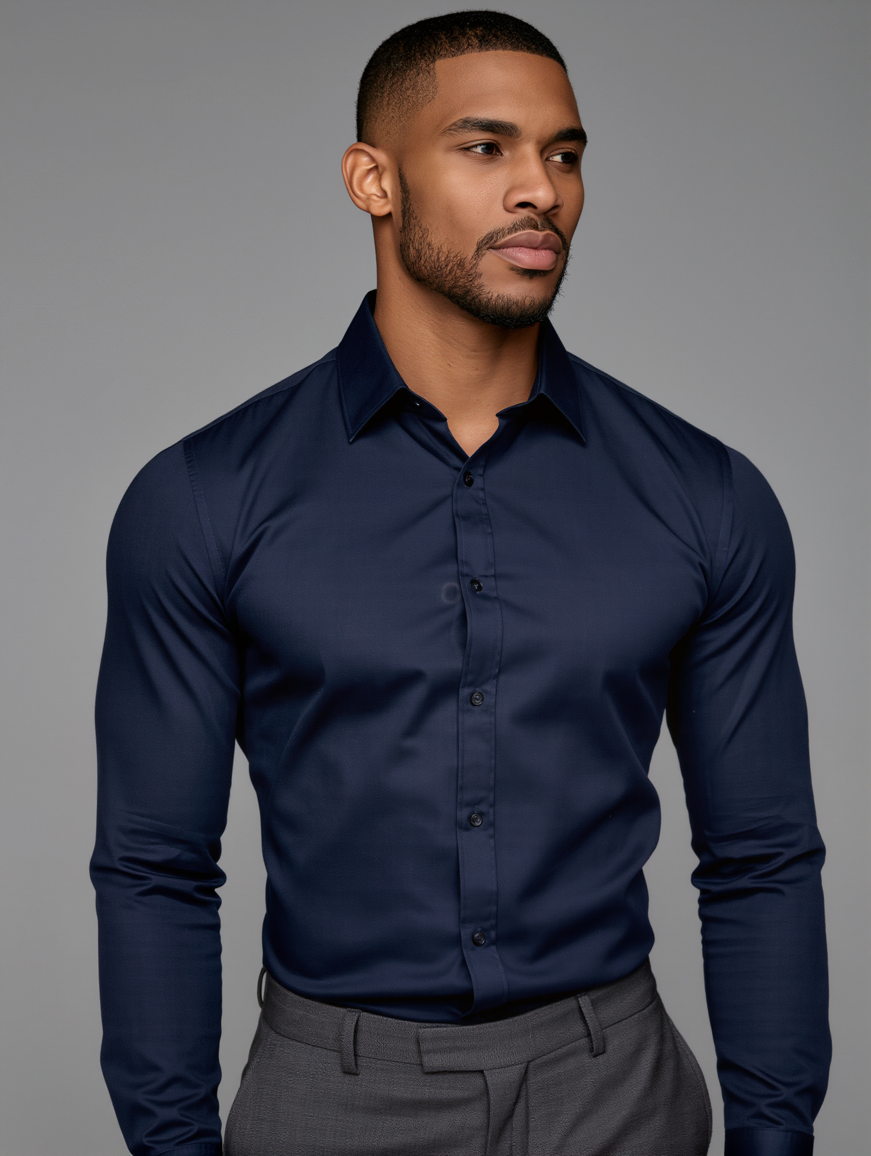 Kling AI work 321618385651138 - low taper fade black male short hair AI image