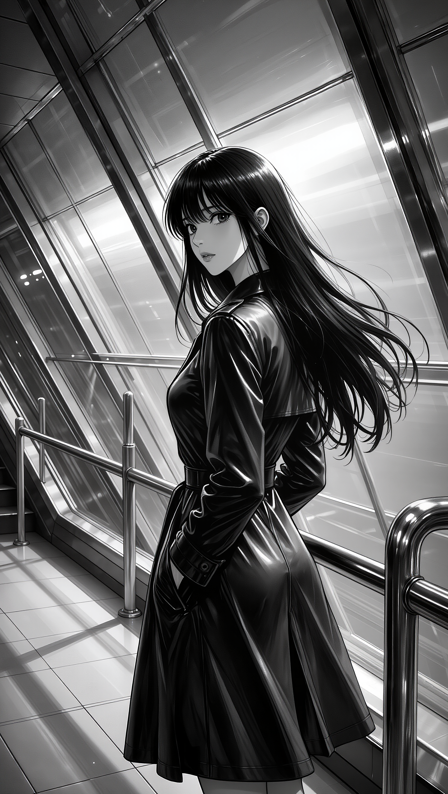 Kling AI work 300173695305709 - japanese subway poster overlay AI image
