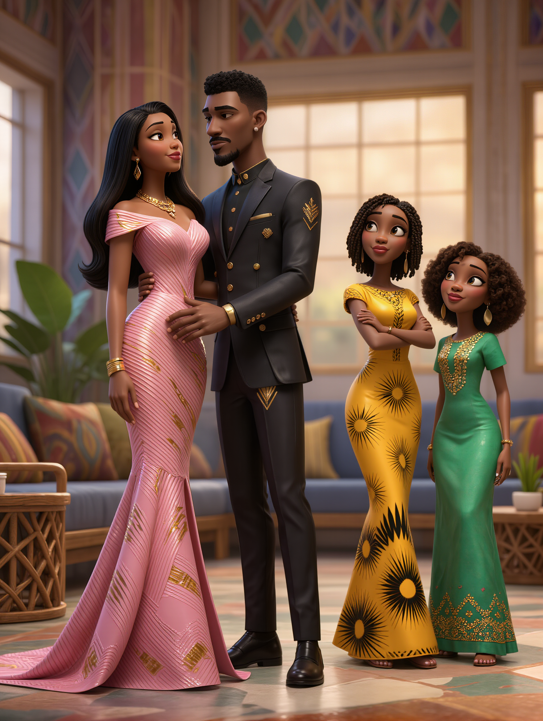 jealous friend's  - women cartoon AI image