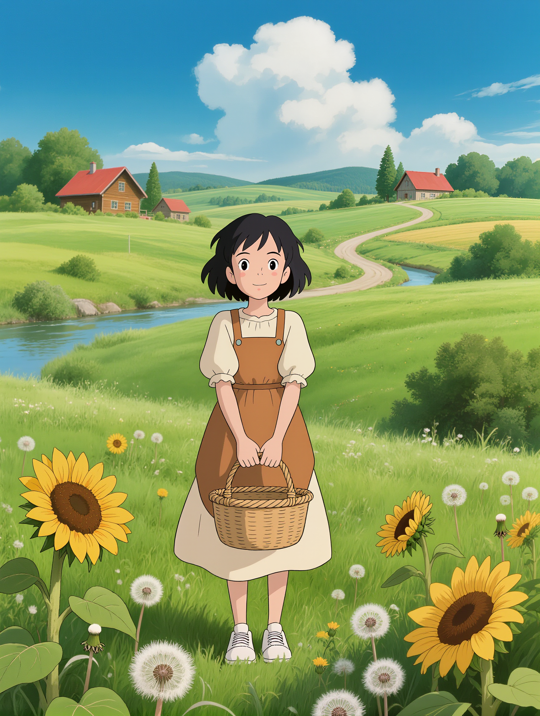 Kling AI work 308491657663864 - artbreeder ghibli AI image