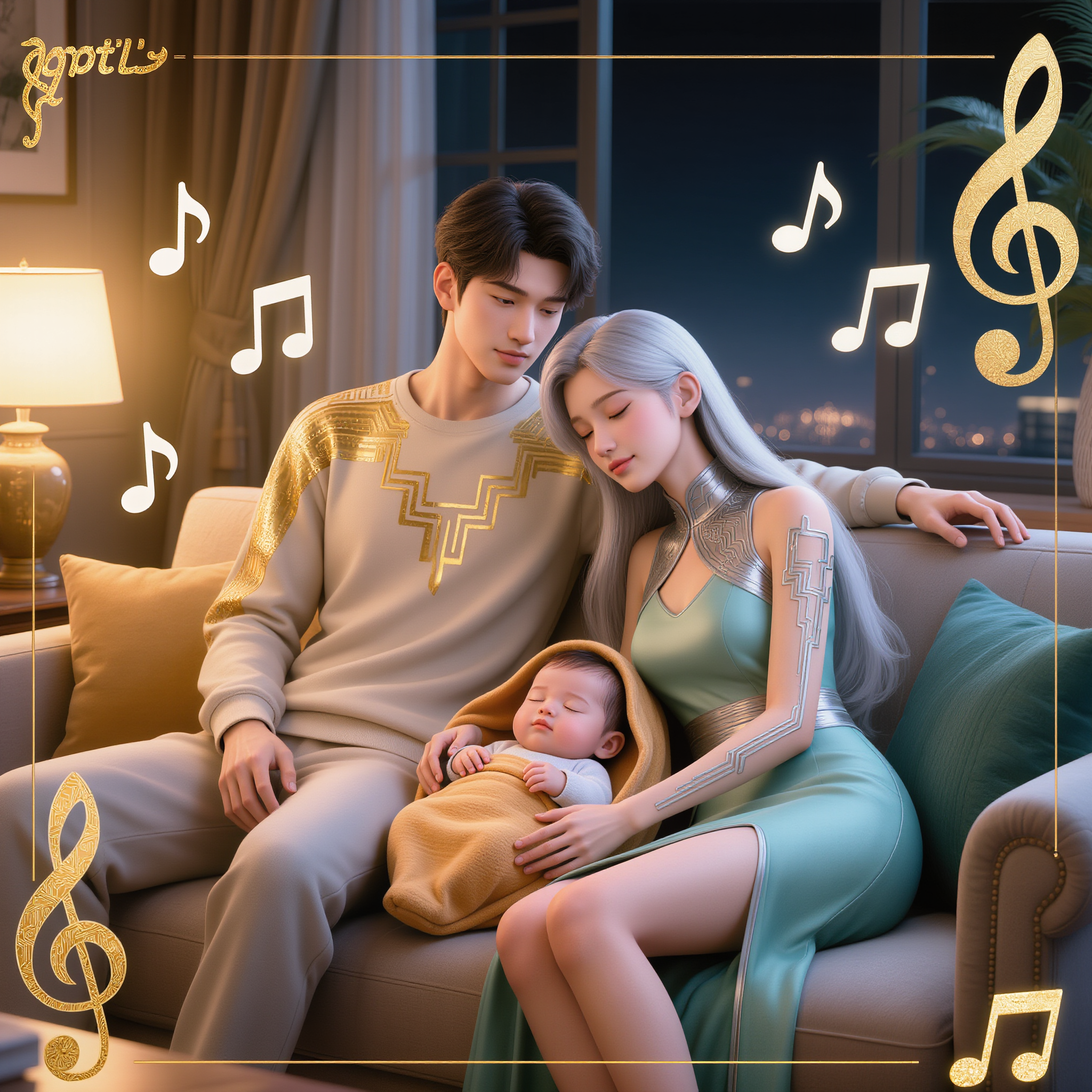 Kling AI work 308948526525236 - city album cover AI image