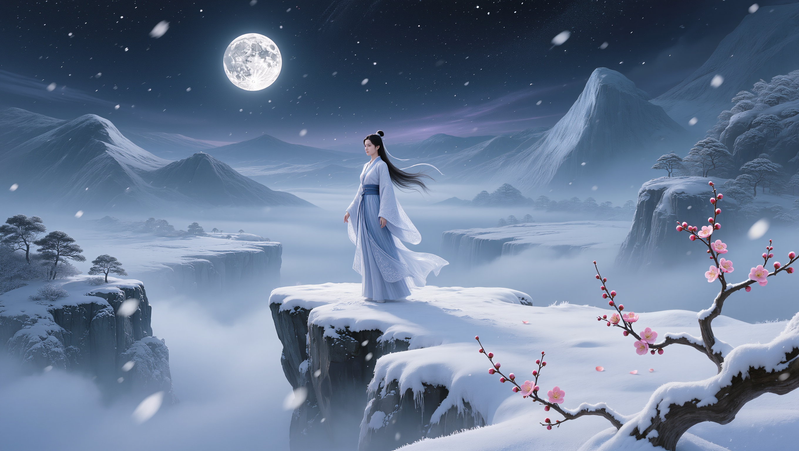 Snow - textured snow AI image