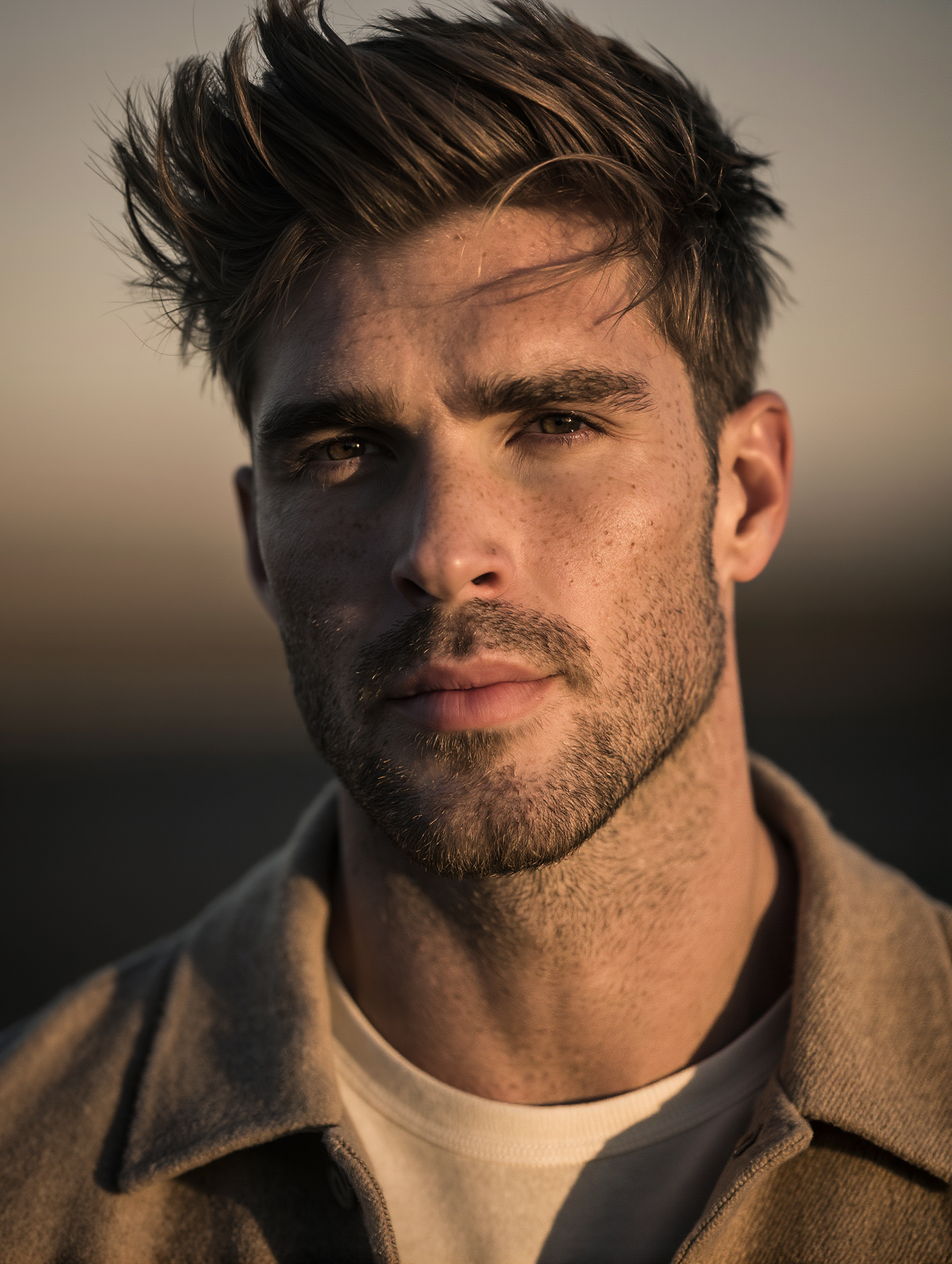 Kling AI work 312233073615122 - tousled hair men AI image