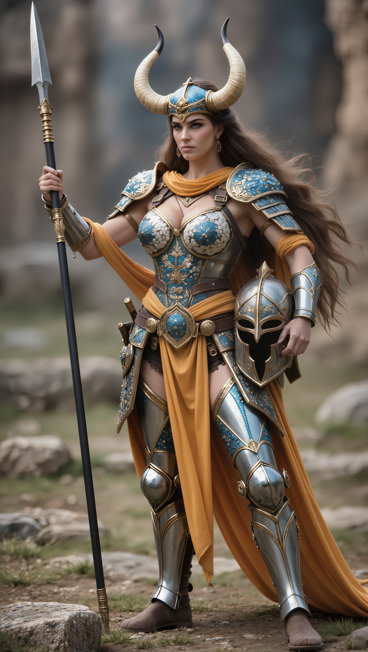 female fantasy warrior - magician outfit female AI image