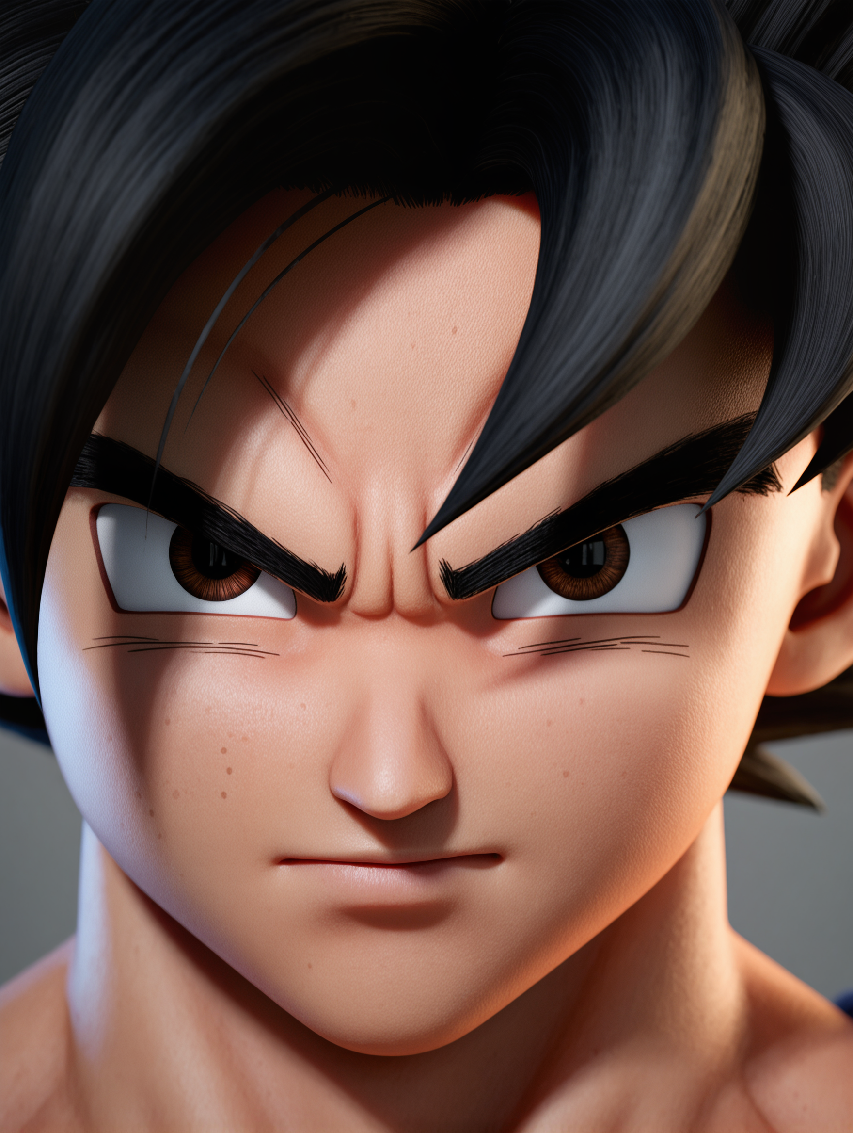 Son Goku face shot - goku ai image generator AI image