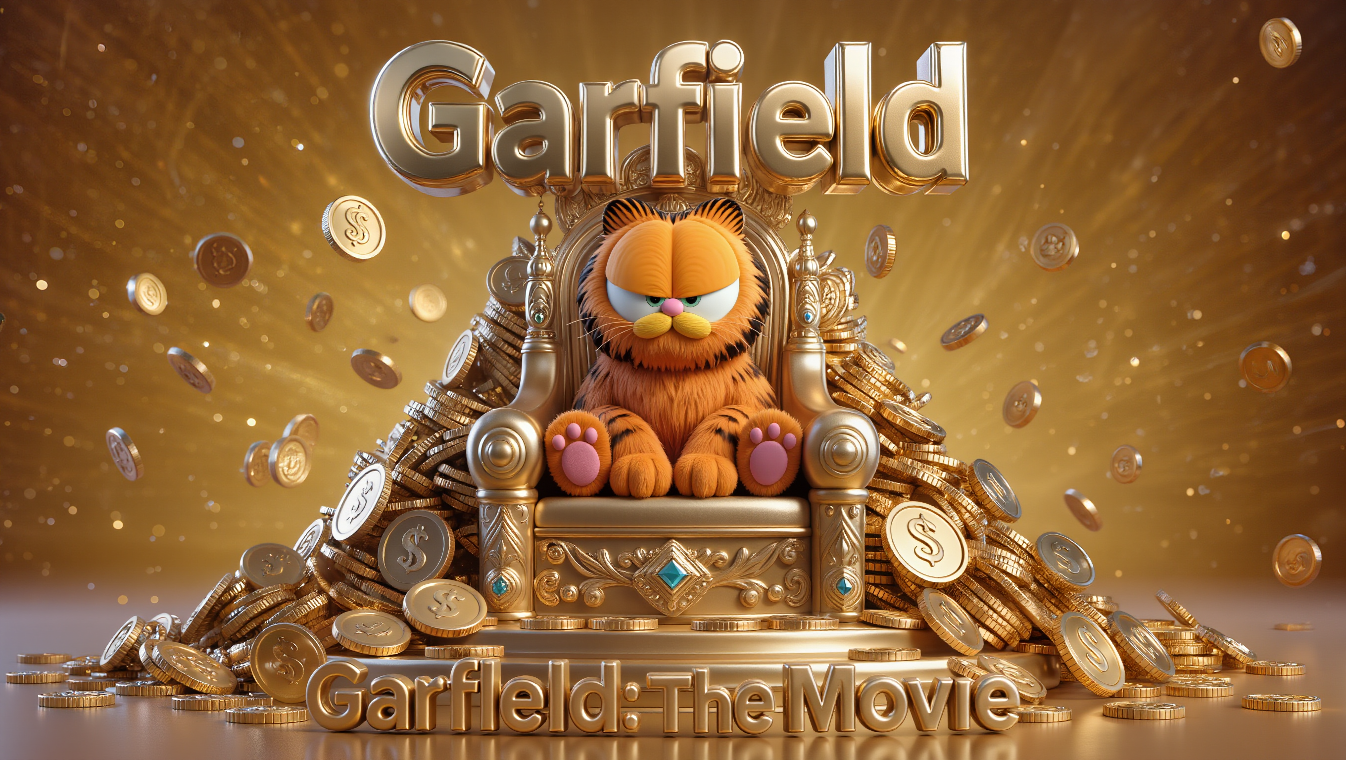 King Garfield - garfield comic generator AI image