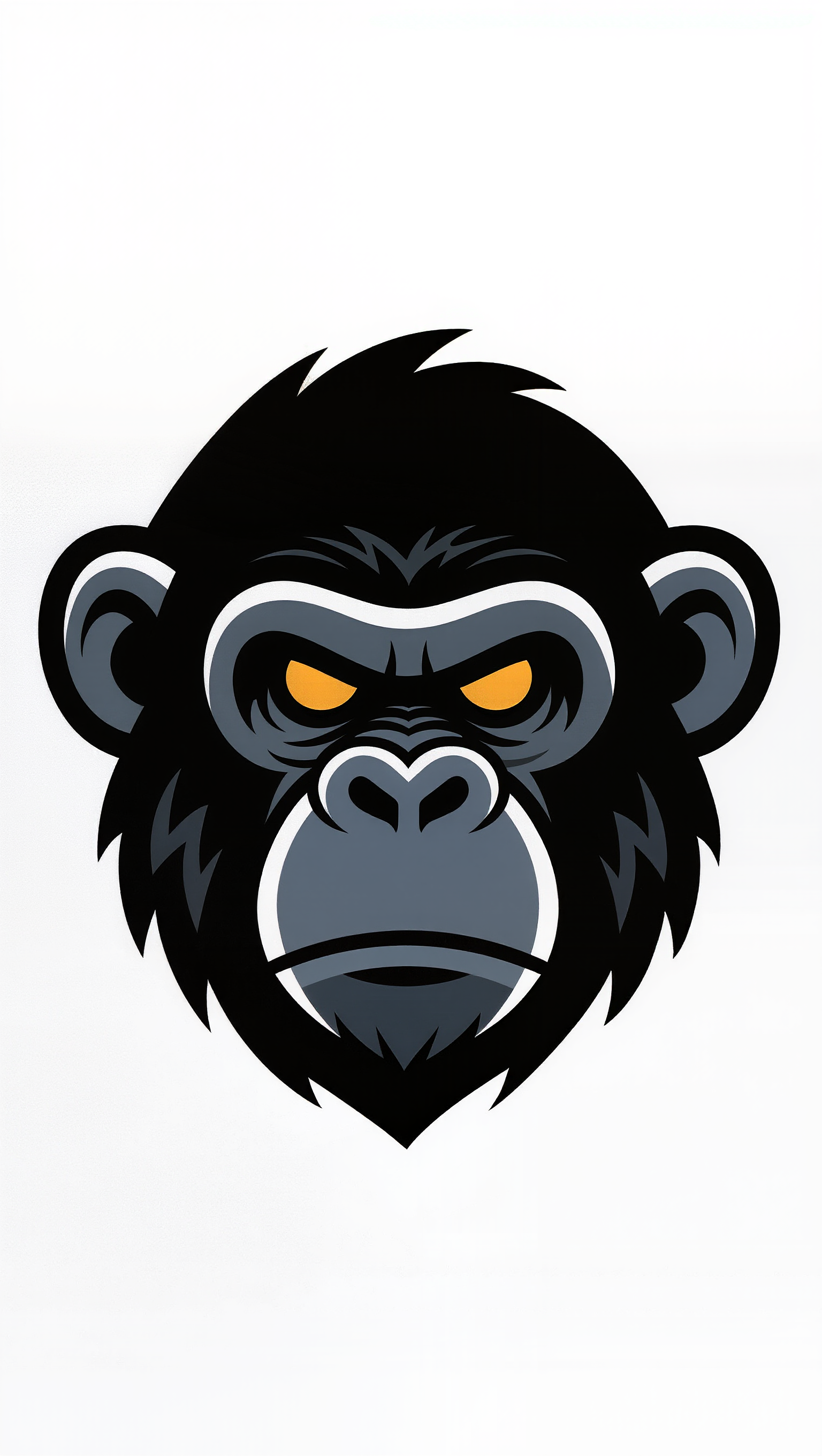 logo design of a Chimpanzee head - sports team logo maker AI image