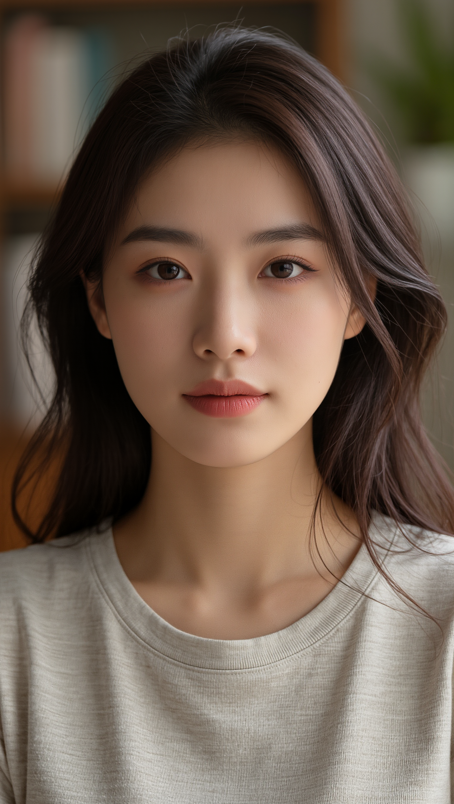 Kling AI work 318397102500839 - brown hair with face framing highlights AI image