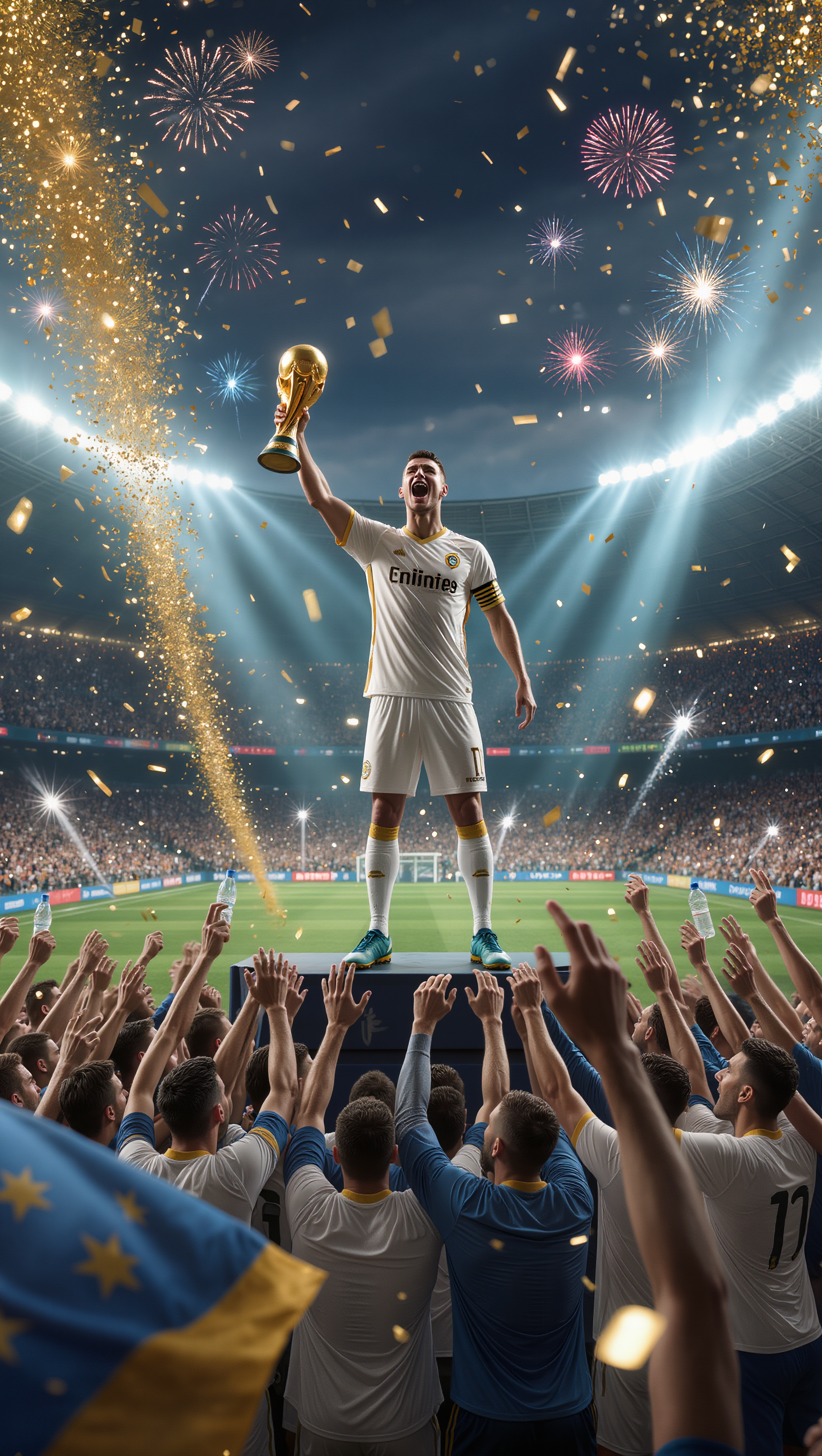 Kling AI work 313846471665464 - football fans celebration AI image
