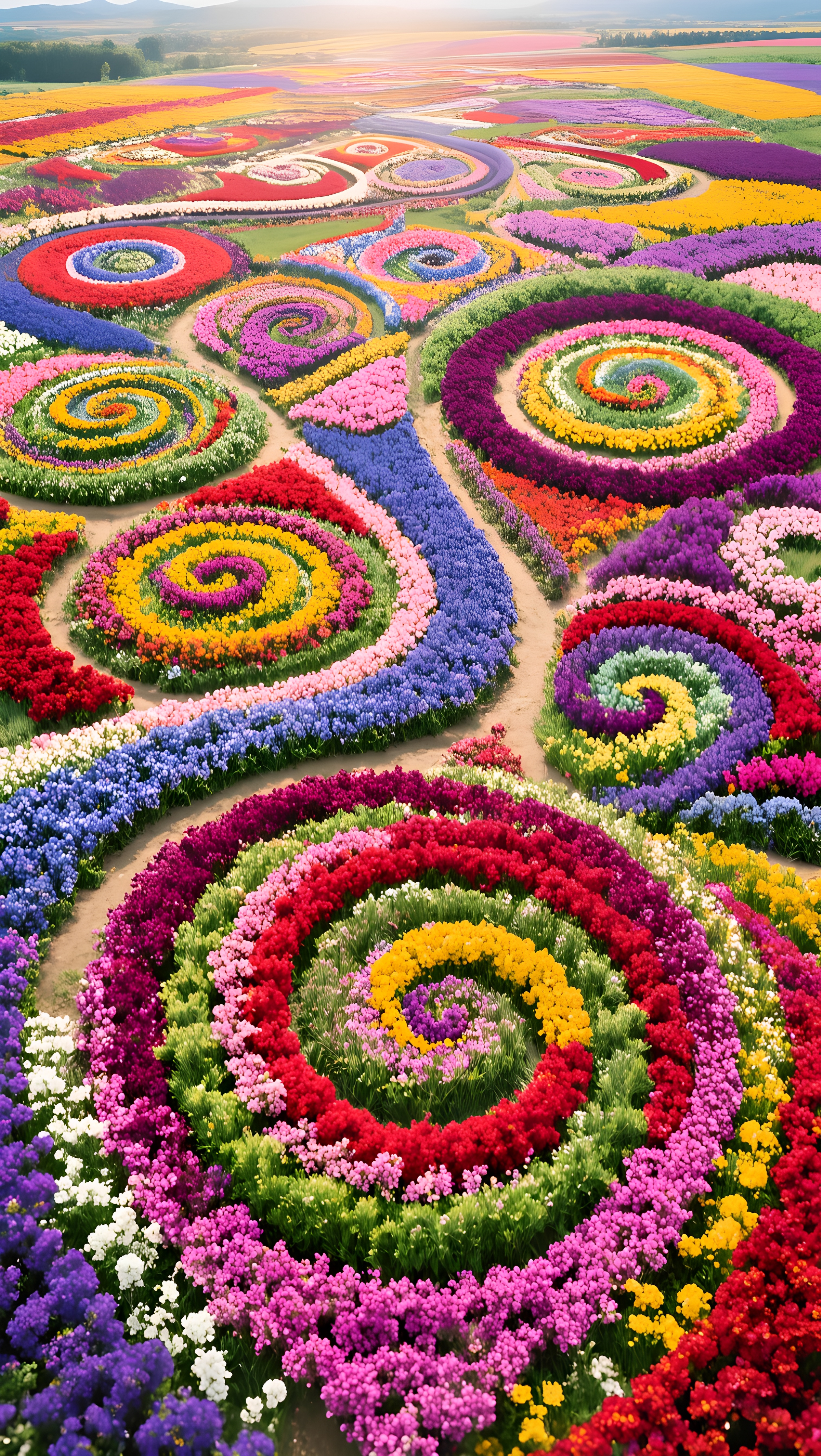 flowers field - field ai AI image