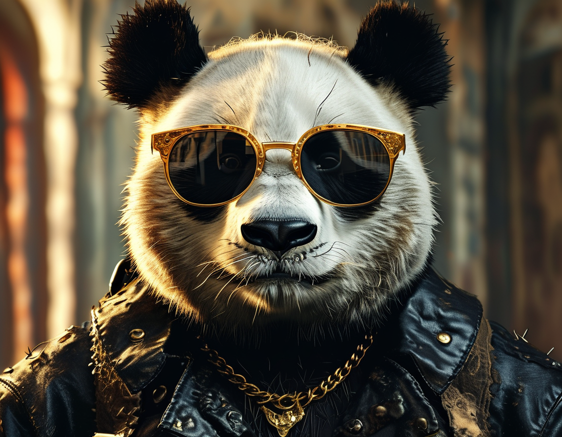 panda - panda poster design AI image