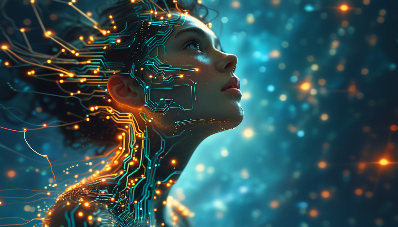digital photonic body girl - ai body AI image
