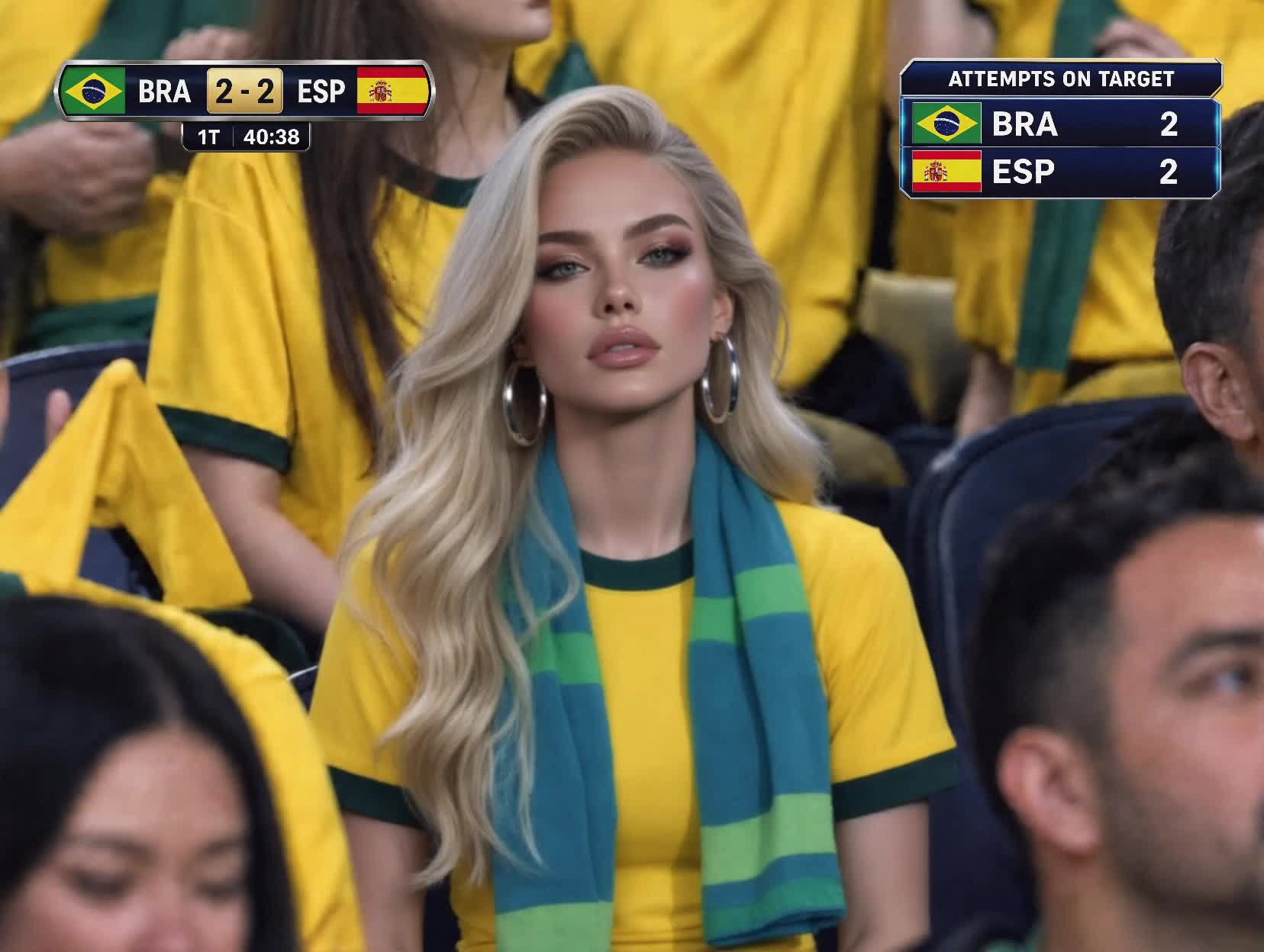 Football Live 🌀 ASHLEY - football fans celebration AI video