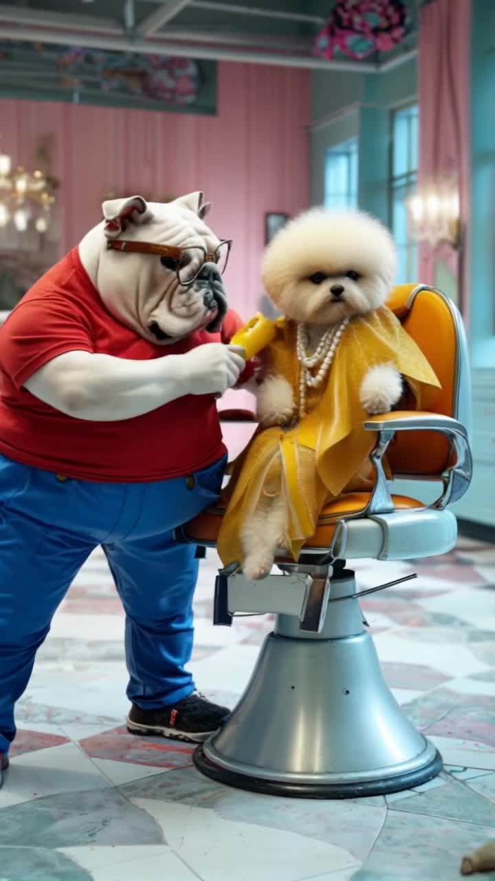 Dog’s haircut - ai haircut AI video