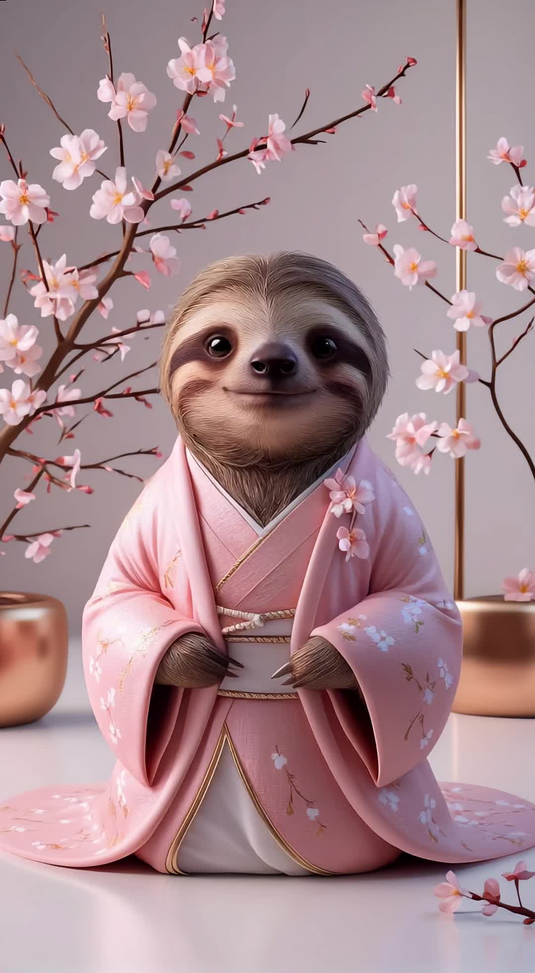 The cute sloth - ai sloth AI video