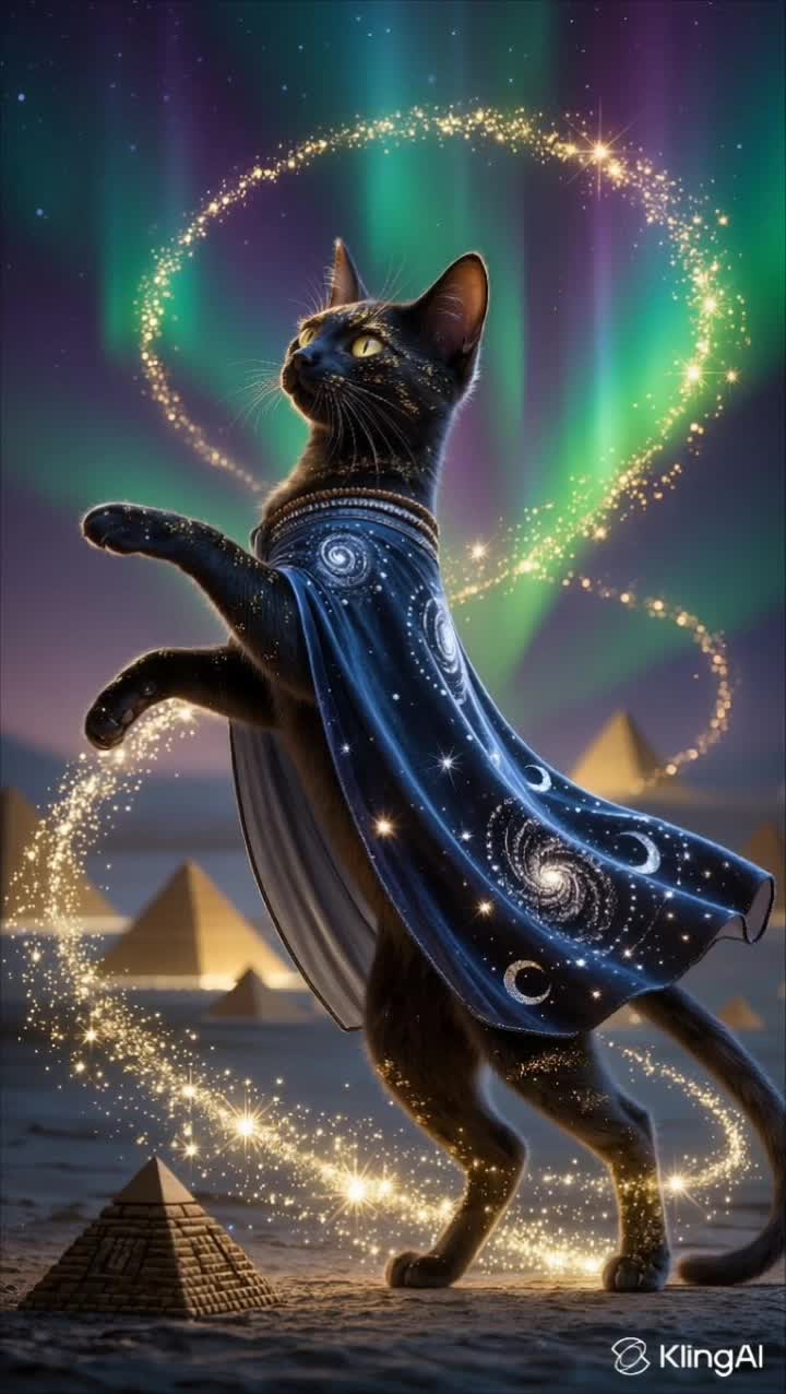 The Magic Cat 2. - magic research 2 AI video