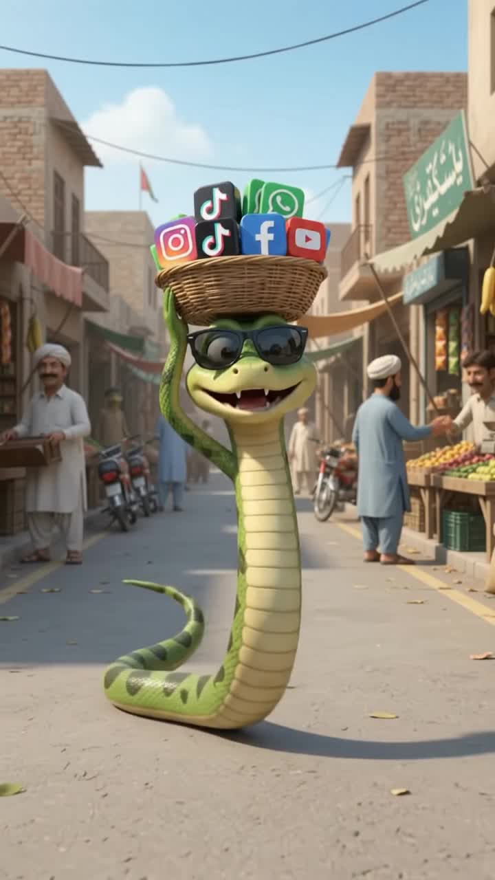 Video Prompt: Shararti Saanp Miy - video to prompt AI video